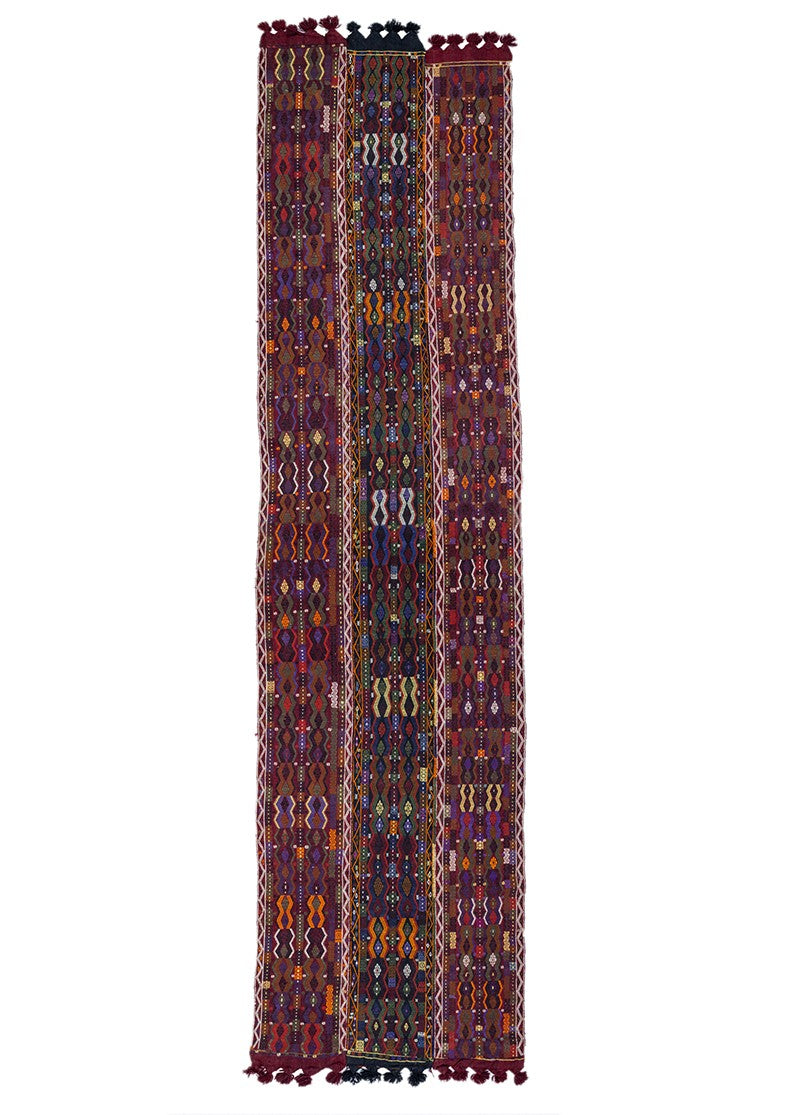Soho Antiq-Eza Vintage Etnik Desenli Cicim Kilim 122 X500 Cm-Halı-1-Milagron.com