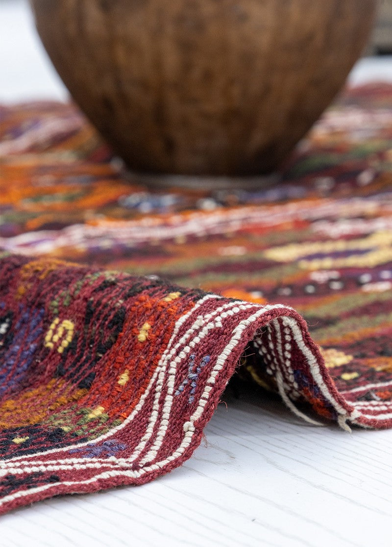 Soho Antiq-Eza Vintage Etnik Desenli Cicim Kilim 122 X500 Cm-Halı-4-Milagron.com