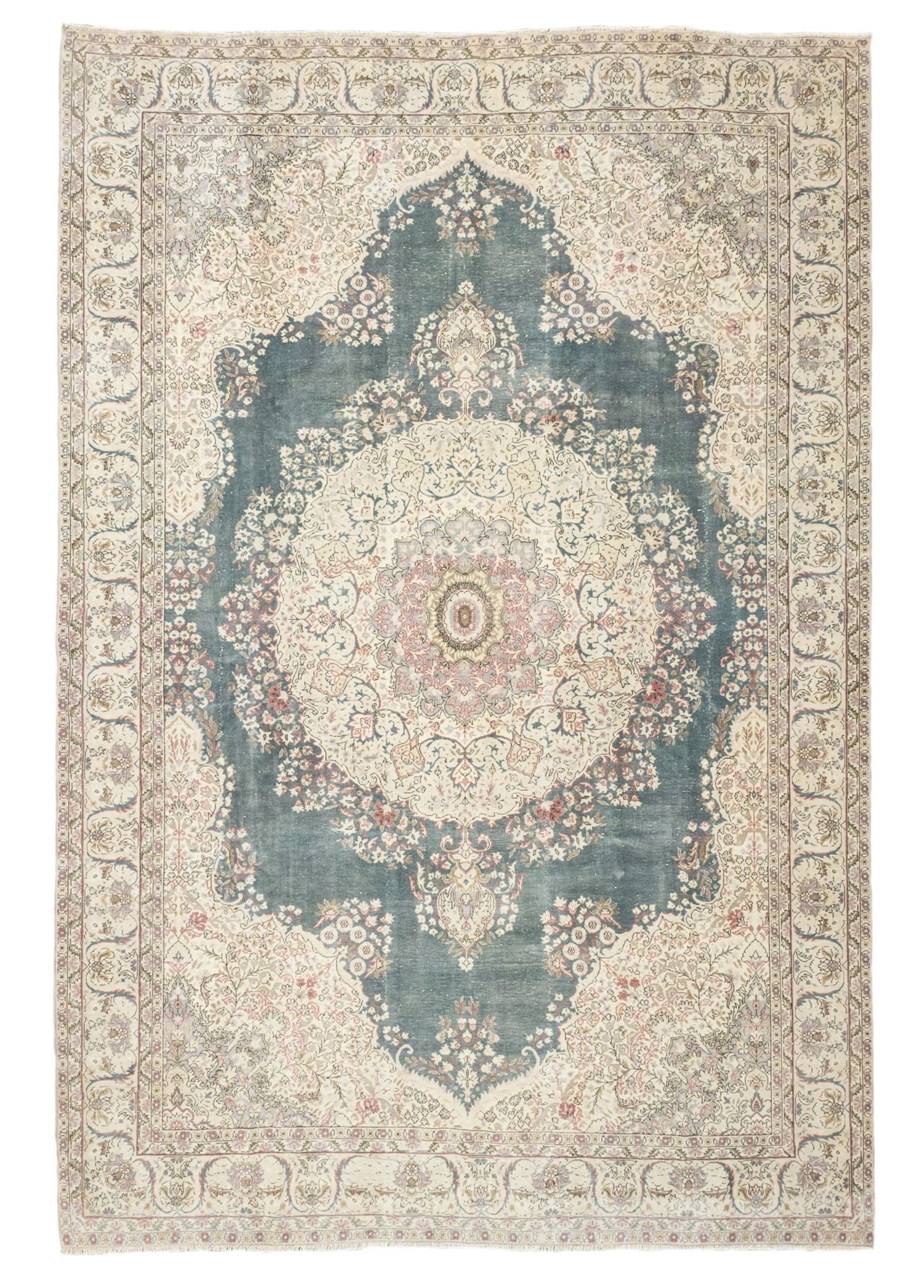 Soho Antiq-Fasa Madalyon Desenli El Dokuma Ladik Halısı 239x353 Cm-Halı-1-Milagron.com