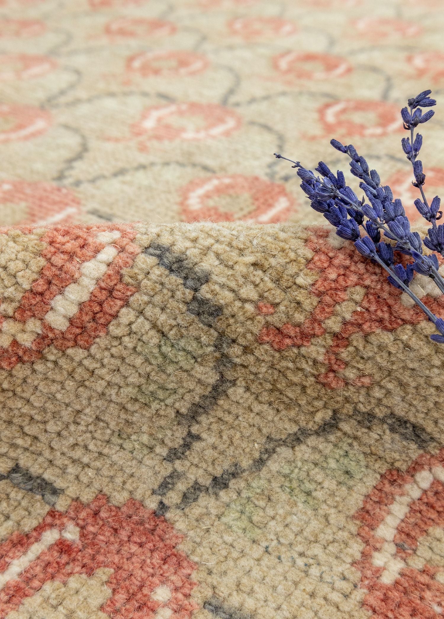 Soho Antiq-Feriz Nar Desenli El Dokuma Vintage Halı 113x205 Cm-Halı-4-Milagron.com