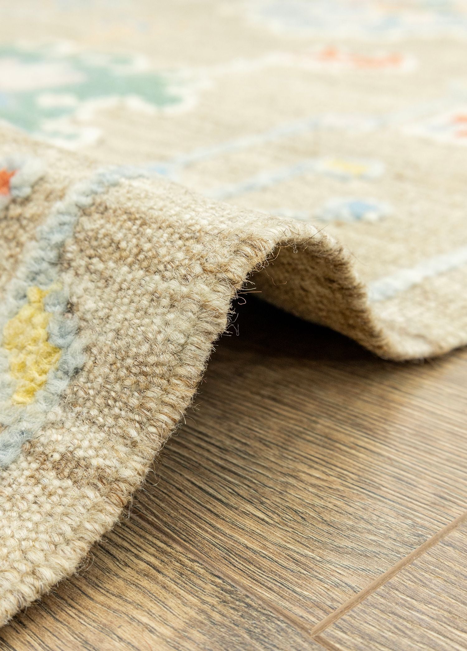 Soho Antiq-Geray El Dokuma İlkel Tasarımlı Yün Yolluk 93x257 Cm-Halı-5-Milagron.com