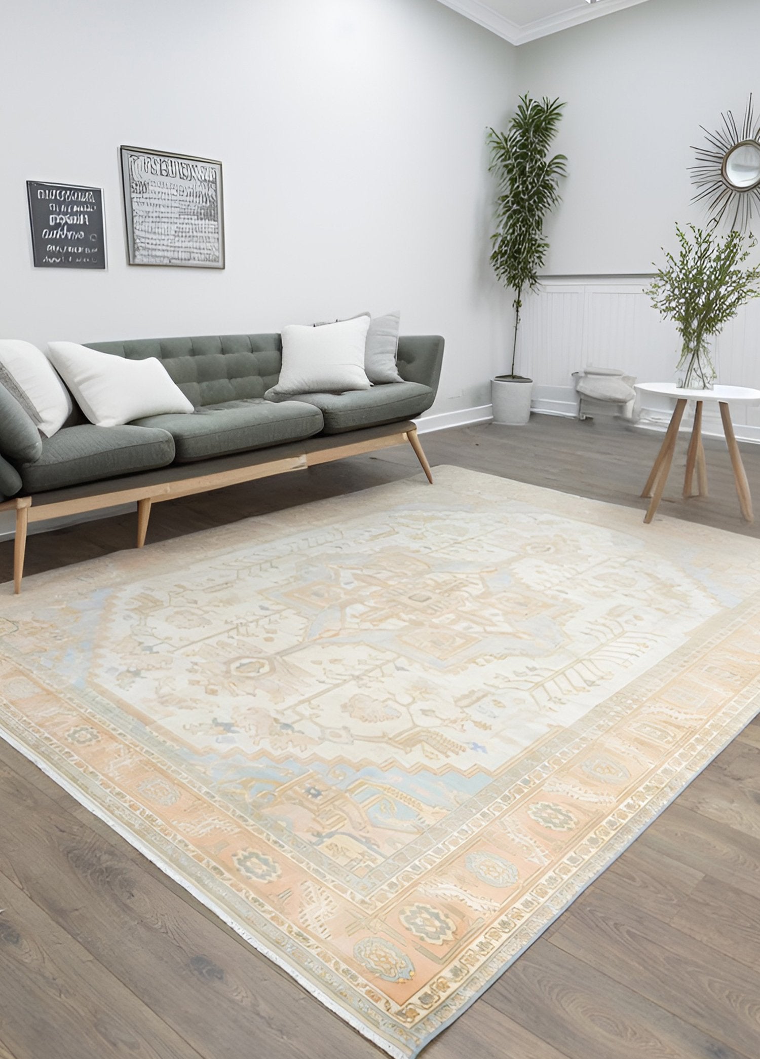 Soho Antiq-Halia Heriz Model El Dokuma Uşak Halısı 238x306 Cm-Halı-2-Milagron.com