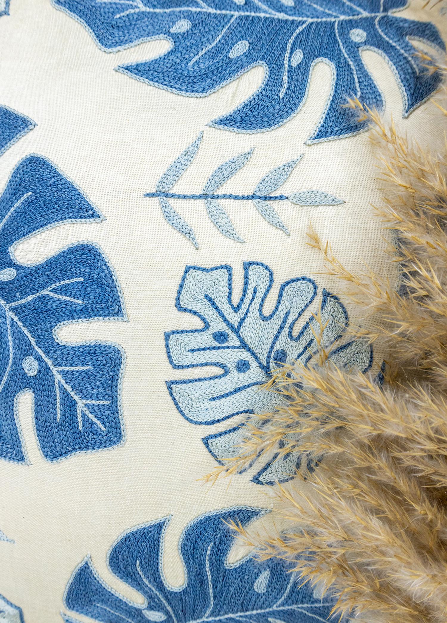 Soho Antiq-Hannes İpek Suzani El Yapımı Kırlent 50x50 Cm-Yastık-4-Milagron.com