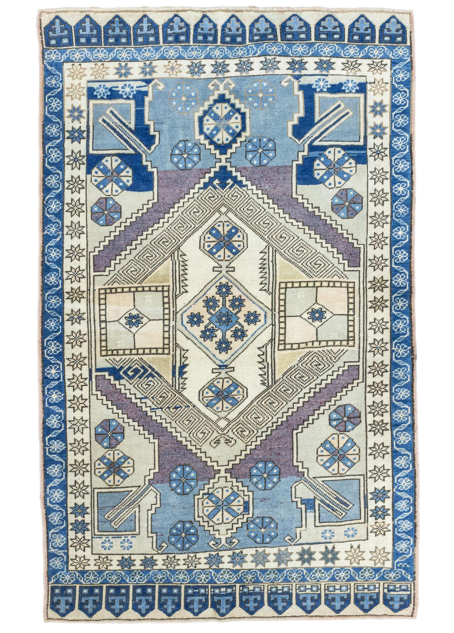 Soho Antiq-İynem Geometrik Desenli Salur Halısı 137x216 Cm-Halı-1-Milagron.com