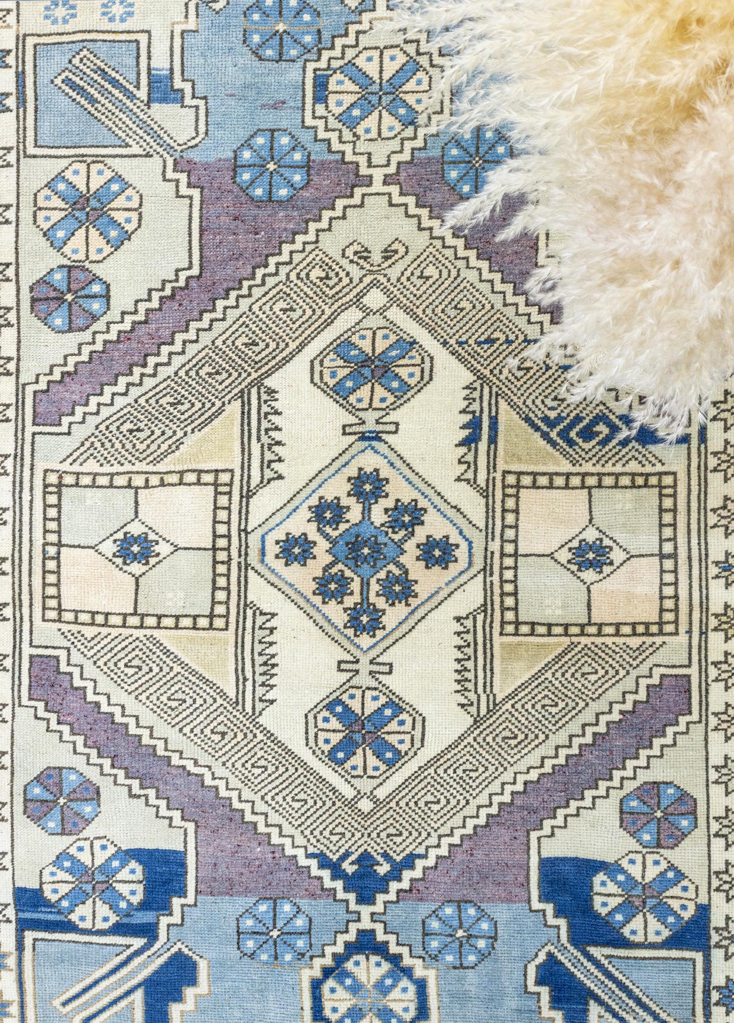 Soho Antiq-İynem Geometrik Desenli Salur Halısı 137x216 Cm-Halı-3-Milagron.com