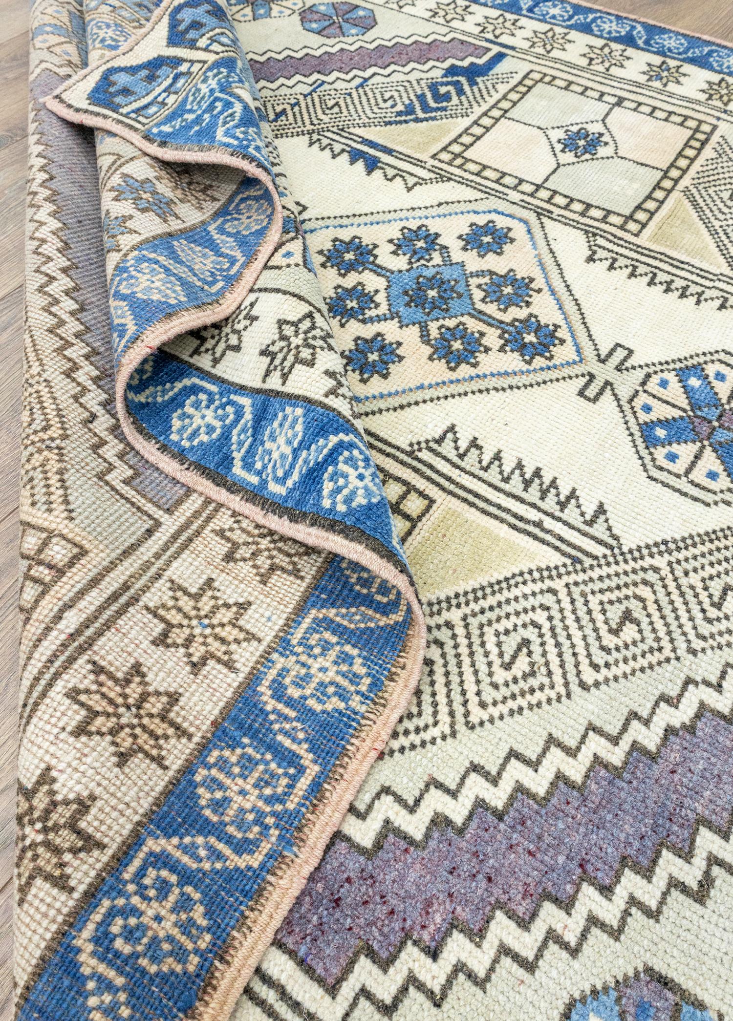 Soho Antiq-İynem Geometrik Desenli Salur Halısı 137x216 Cm-Halı-6-Milagron.com