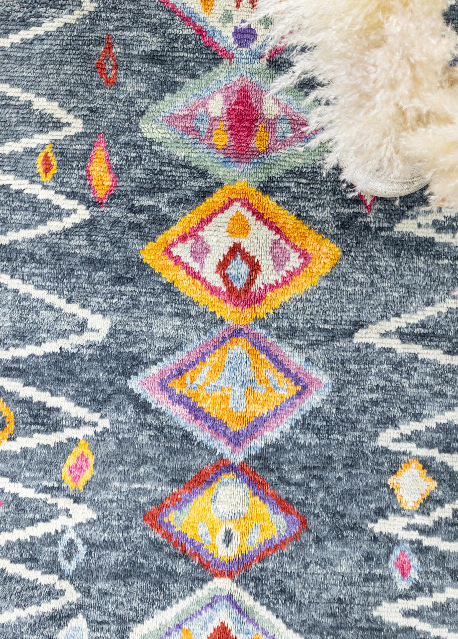 Soho Antiq-Kacem Moroccan Tarzı El Dokuma Shaggy Halı 200x290 Cm-Halı-3-Milagron.com