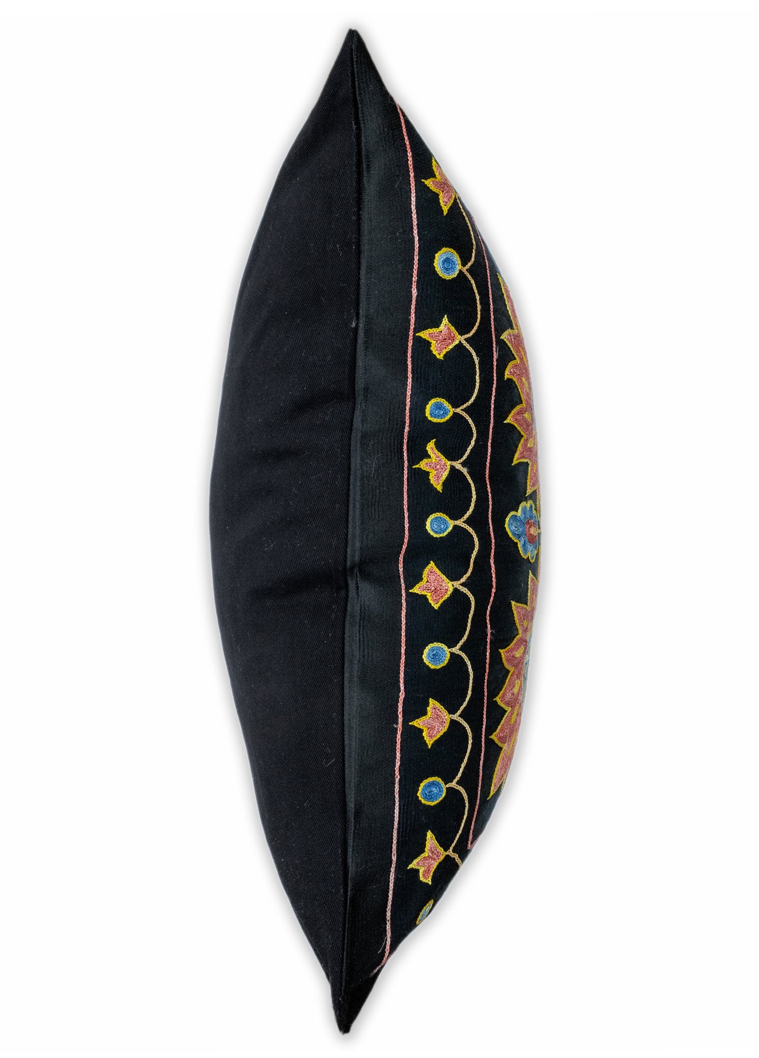 Soho Antiq-Kadio İpek İşlemeli Siyah Kırlent 50x50 Cm-Yastık-5-Milagron.com