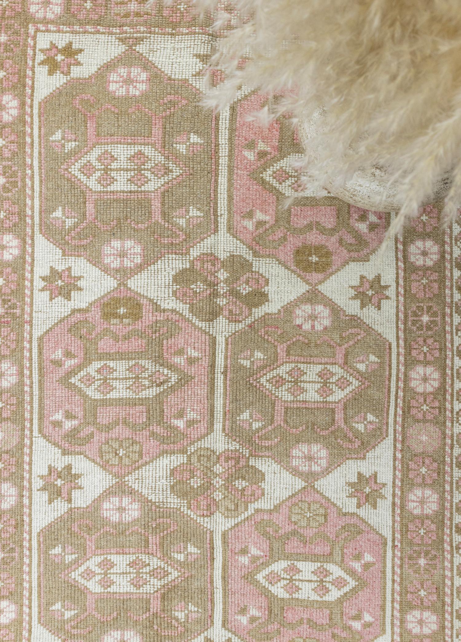 Soho Antiq-Kerec Yıldız Desenli El Dokuma Halı 81x122 Cm-Halı-3-Milagron.com