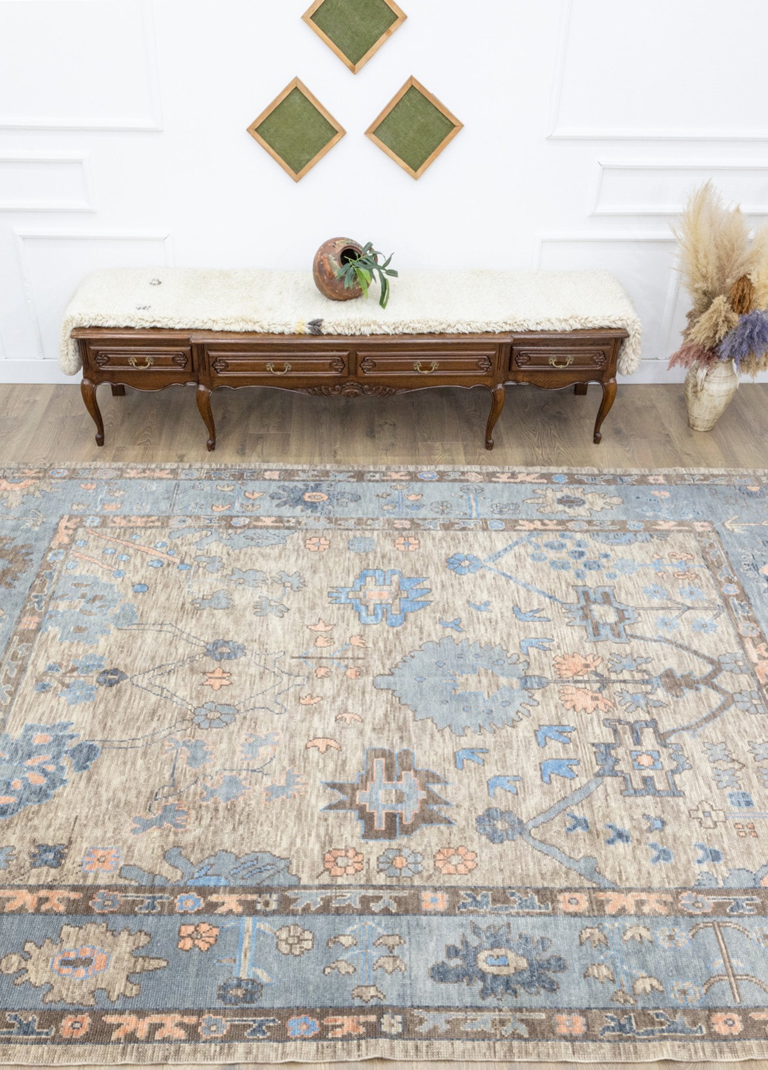 Soho Antiq-Kiyra Modern Desenli El Dokuma Uşak Halı 255x367 Cm-Halı-2-Milagron.com