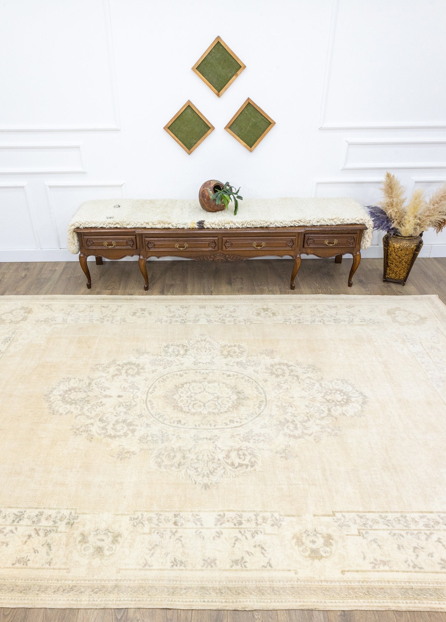 Soho Antiq-Kumralı Abrajlı El Dokuma Yün Halı 244x368 Cm-Halı-2-Milagron.com