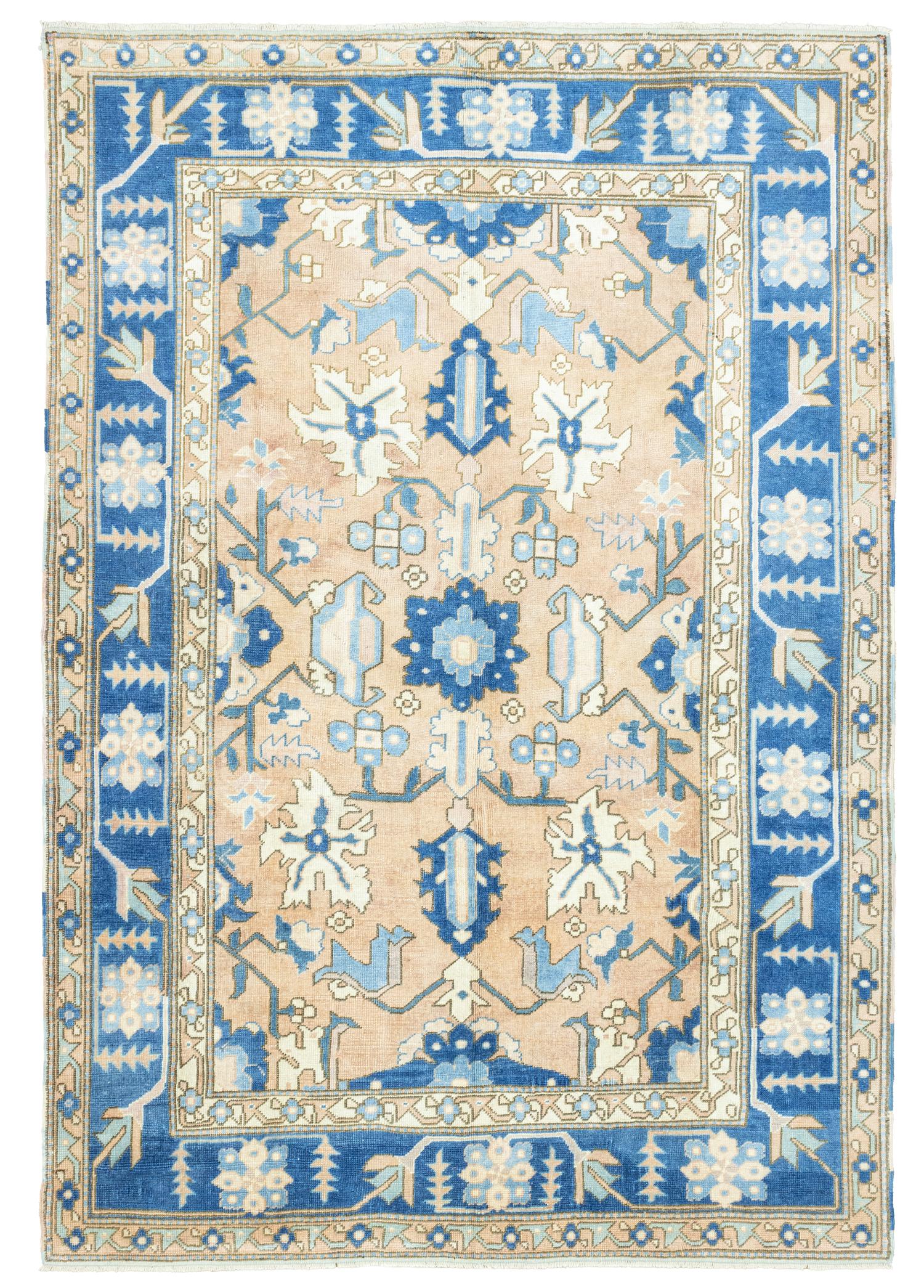 Soho Antiq-Kutal Rustik Desenli El Dokuma Halı 187x273 Cm-Halı-1-Milagron.com