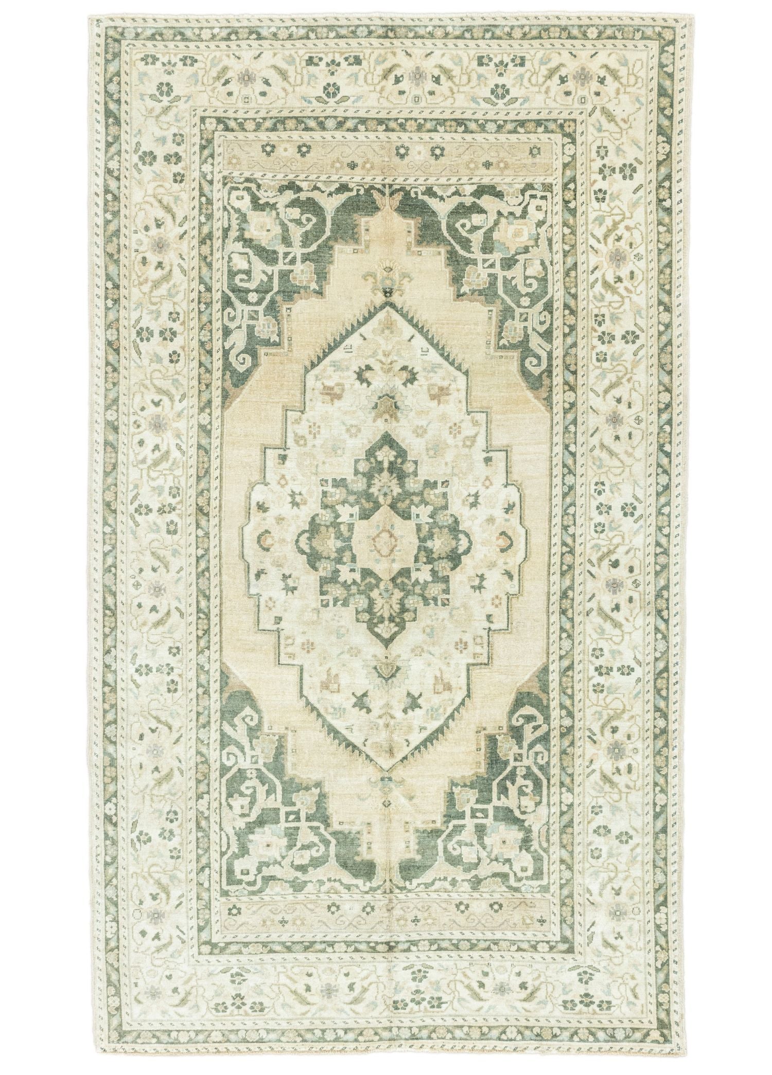 Soho Antiq-Laden Pastel Renkli El Dokuma Taşpınar Halı 173x310 Cm-Halı-1-Milagron.com