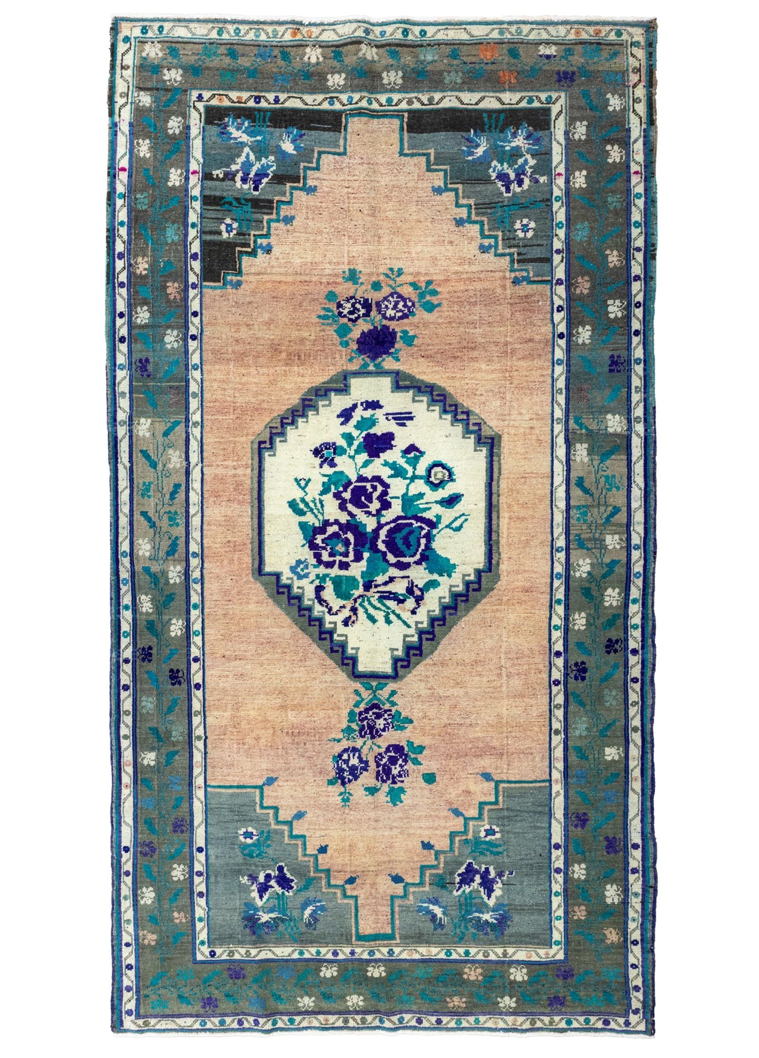 Soho Antiq-Laila Rustik Desenli El Dokuma Yün Halı 140x261 Cm-Halı-1-Milagron.com
