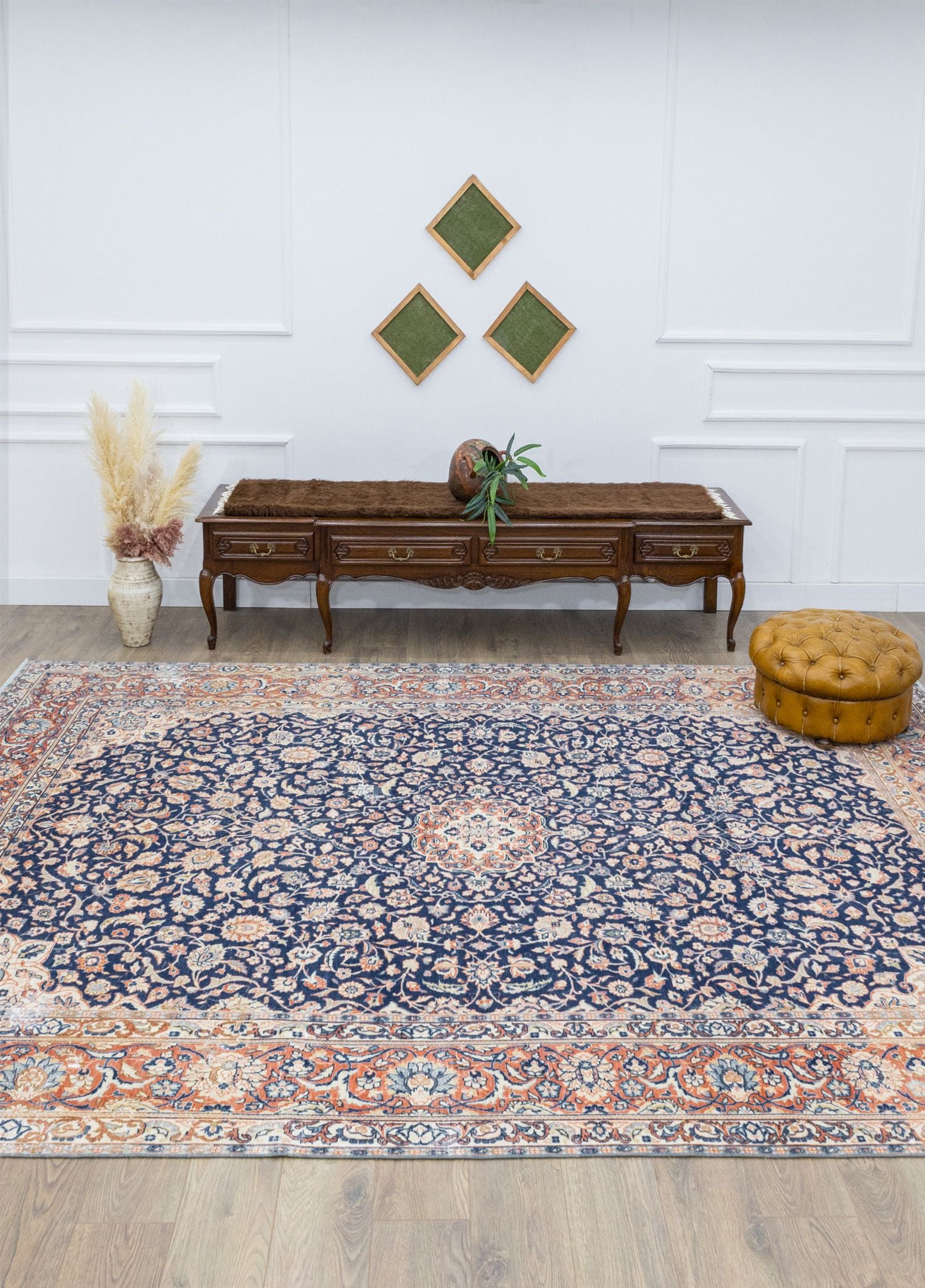 Soho Antiq-Likak Geleneksel İran Desenli El Dokuma Halı 156x360 Cm-Halı-2-Milagron.com