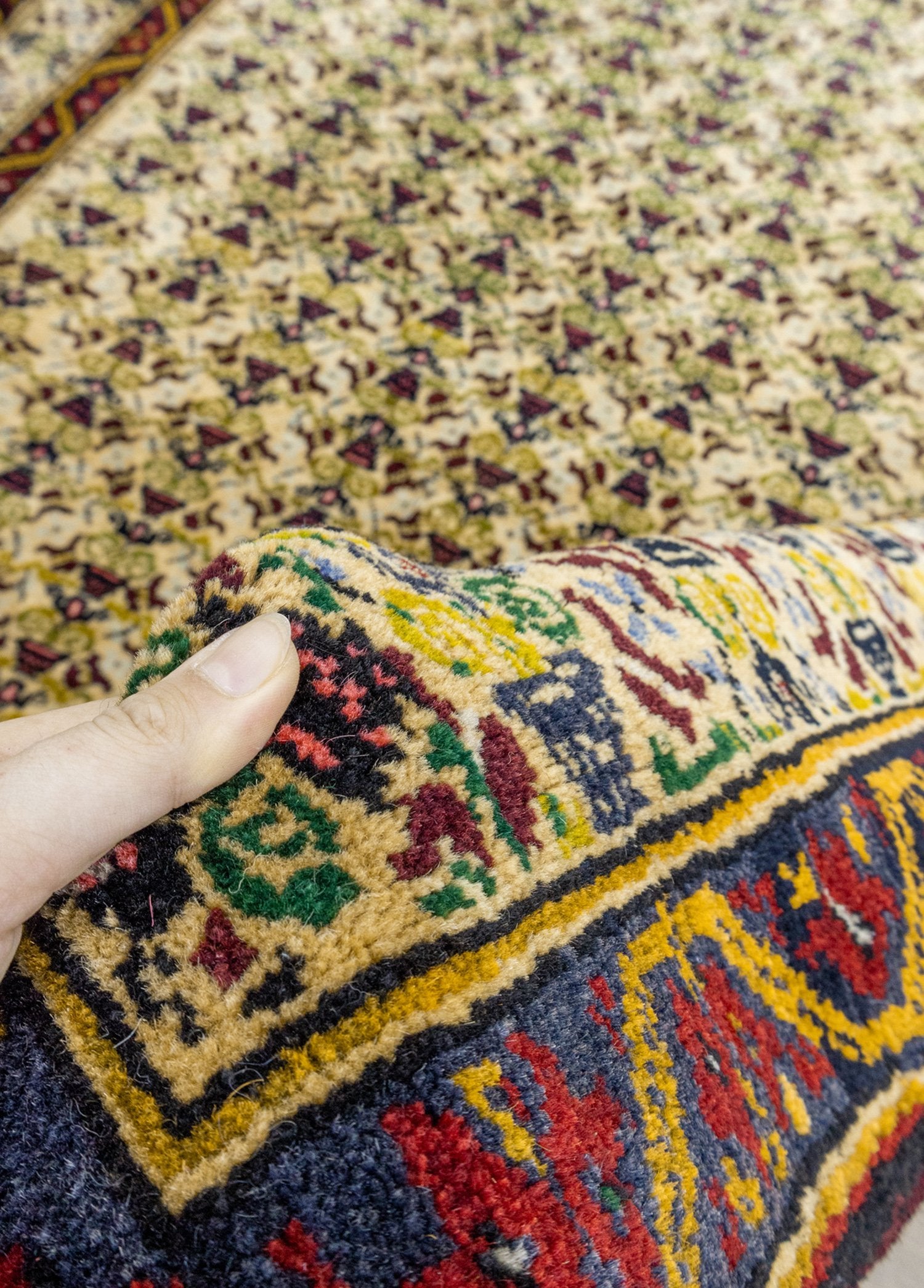 Soho Antiq-Maher Rustik Desenli El Dokuması Yün Halı 140x207 Cm-Halı-4-Milagron.com