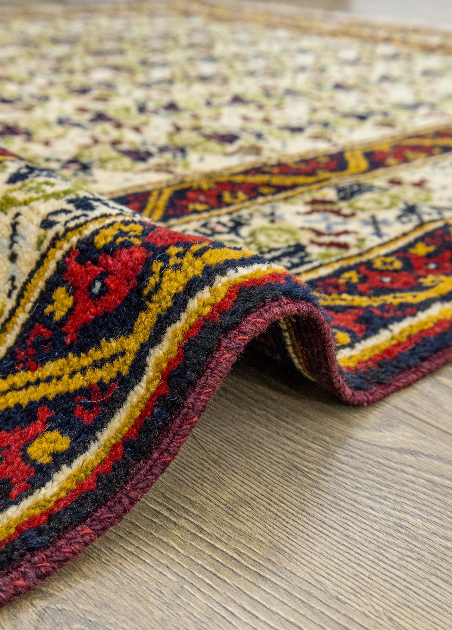 Soho Antiq-Maher Rustik Desenli El Dokuması Yün Halı 140x207 Cm-Halı-5-Milagron.com