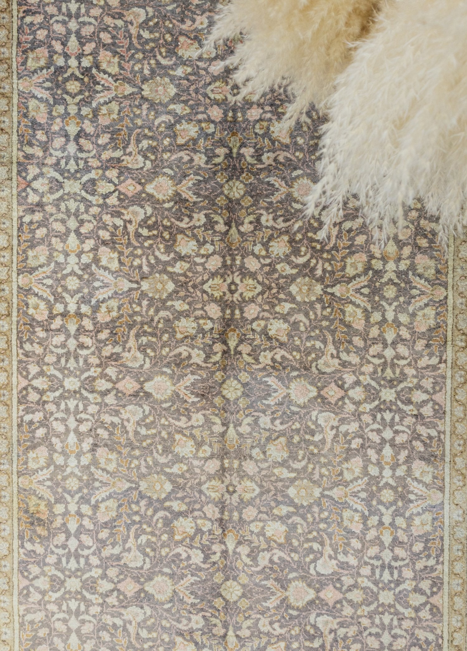 Soho Antiq-Mahnaz Floral Desenli El Dokuma Parlak Kayseri Halısı 145x216 Cm-Halı-3-Milagron.com