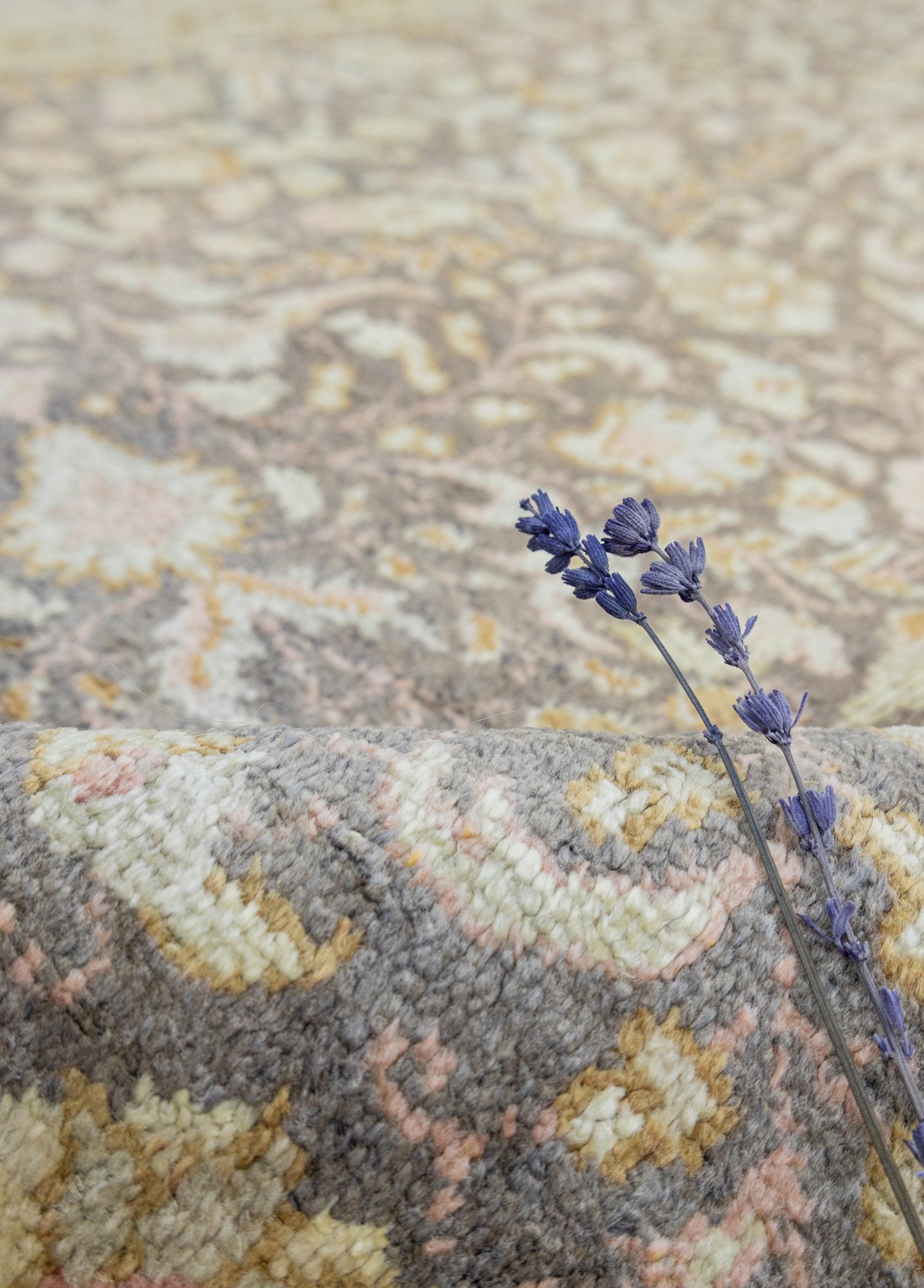 Soho Antiq-Mahnaz Floral Desenli El Dokuma Parlak Kayseri Halısı 145x216 Cm-Halı-4-Milagron.com