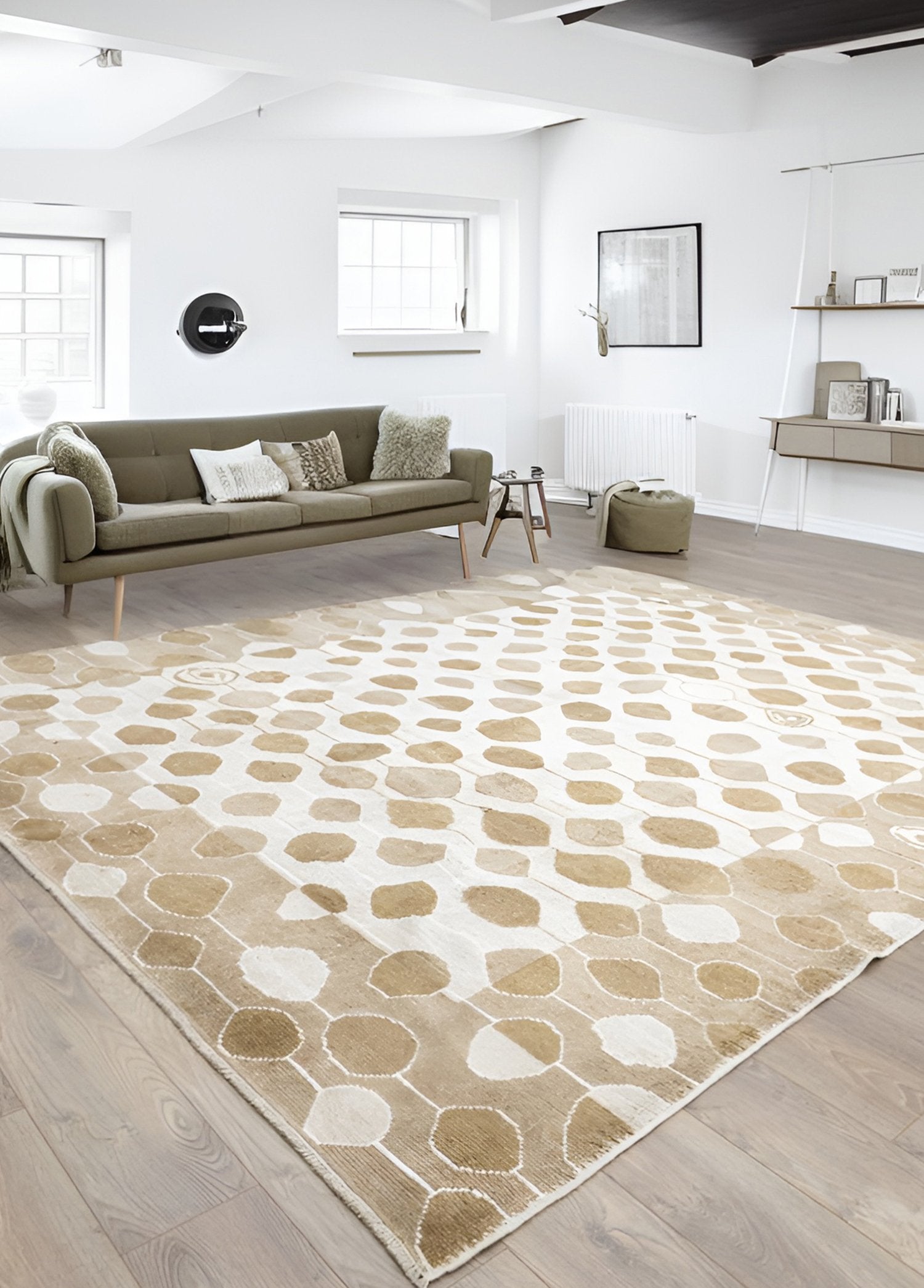 Soho Antiq-Martil Soyut Desenli Modern Yün Halı 279x352 Cm-Halı-2-Milagron.com