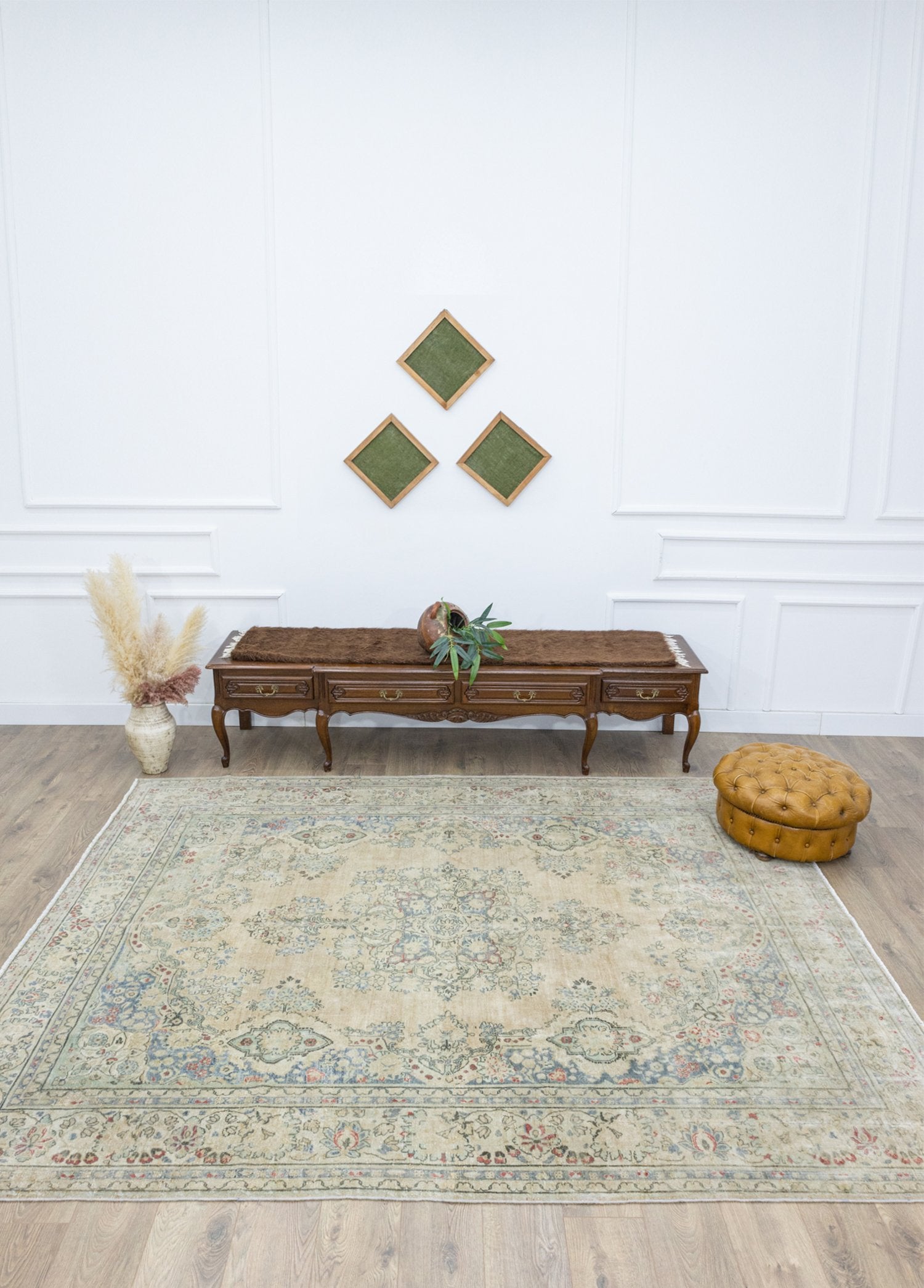 Soho Antiq-Meybod Madalyon Desenli El Dokuma İran Halısı 228x285 Cm-Halı-2-Milagron.com