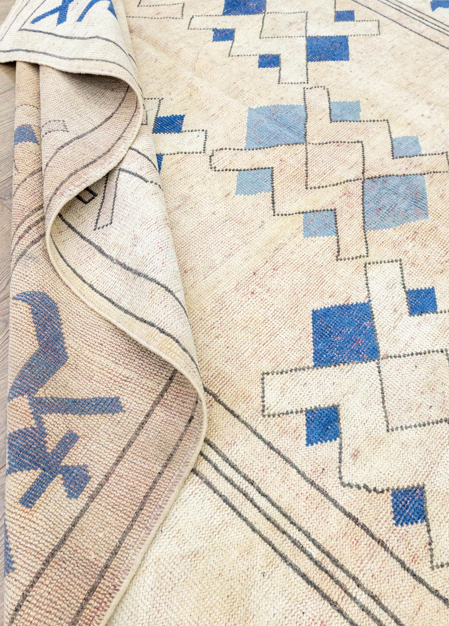 Soho Antiq-Nevil Rustik Desenli El Dokuma Yün Halı 181x250 Cm-Halı-6-Milagron.com