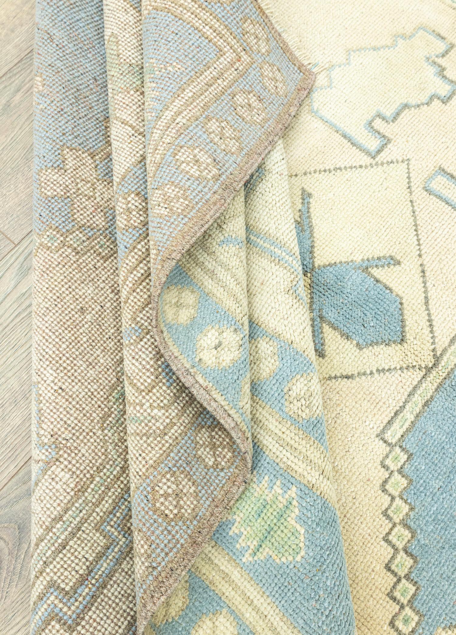 Soho Antiq-Nil Rustik Desenli El Dokuma Yün Halı 169x231 Cm-Halı-6-Milagron.com