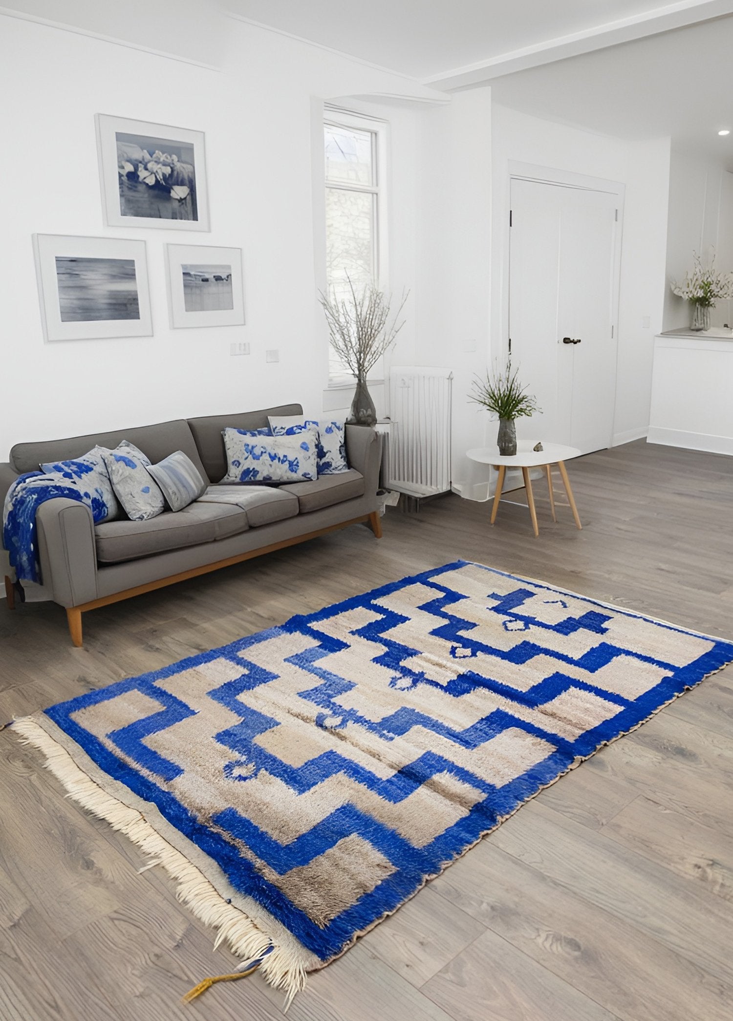 Soho Antiq-Norcis Shaggy Tarzı El Dokuma Halı 122x180 Cm-Halı-2-Milagron.com