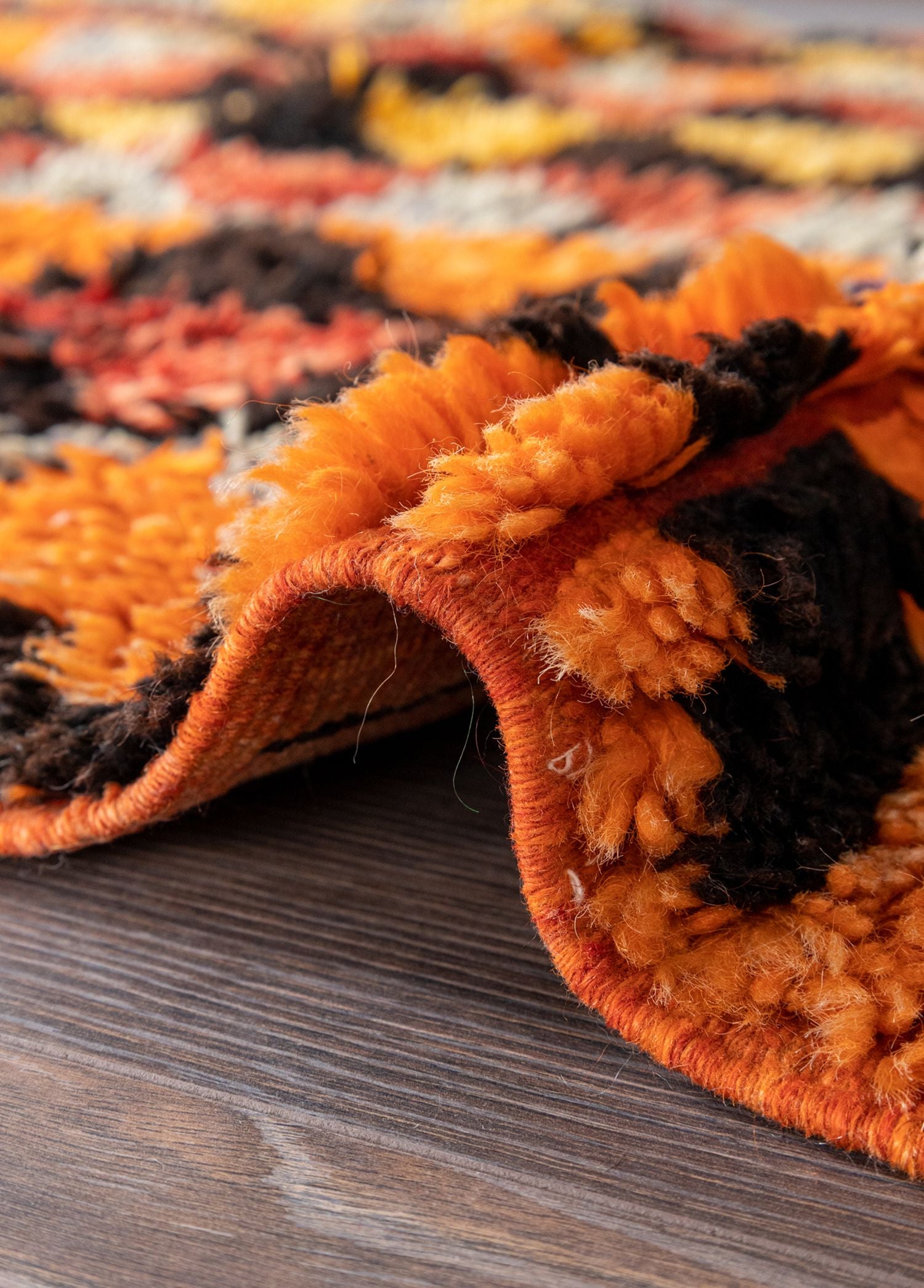 Soho Antiq-Olivia Geometrik Desenli El Dokuma Yün Halı 127x253 Cm-Halı-5-Milagron.com