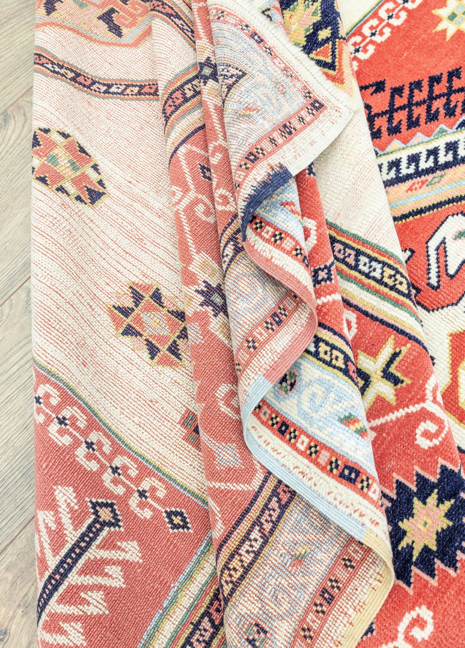 Soho Antiq-Orchis El Dokuma Geometrik Tasarımlı Yün Halı 221x288 Cm-Halı-6-Milagron.com