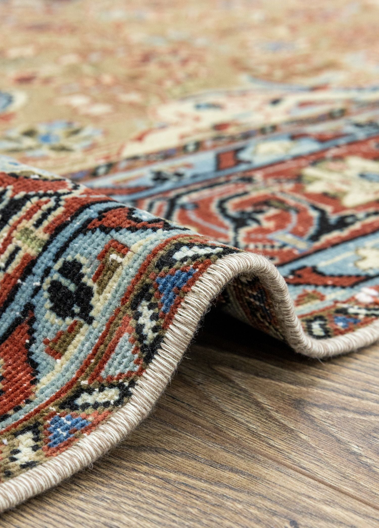 Soho Antiq-Pakdest Etnik çiçek Desenli El Dokuma İran Halısı 131x201 Cm-Halı-5-Milagron.com