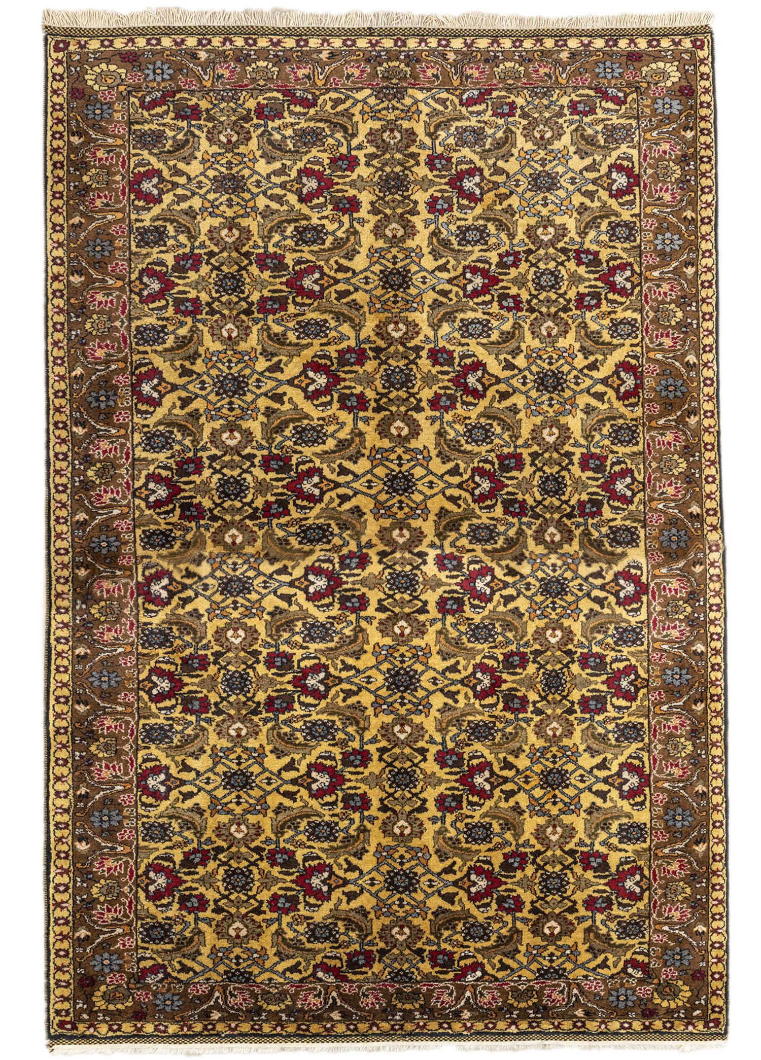 Soho Antiq-Pomelon Floral Desenli El Dokuma Köy Halısı 224x343 Cm-Halı-1-Milagron.com