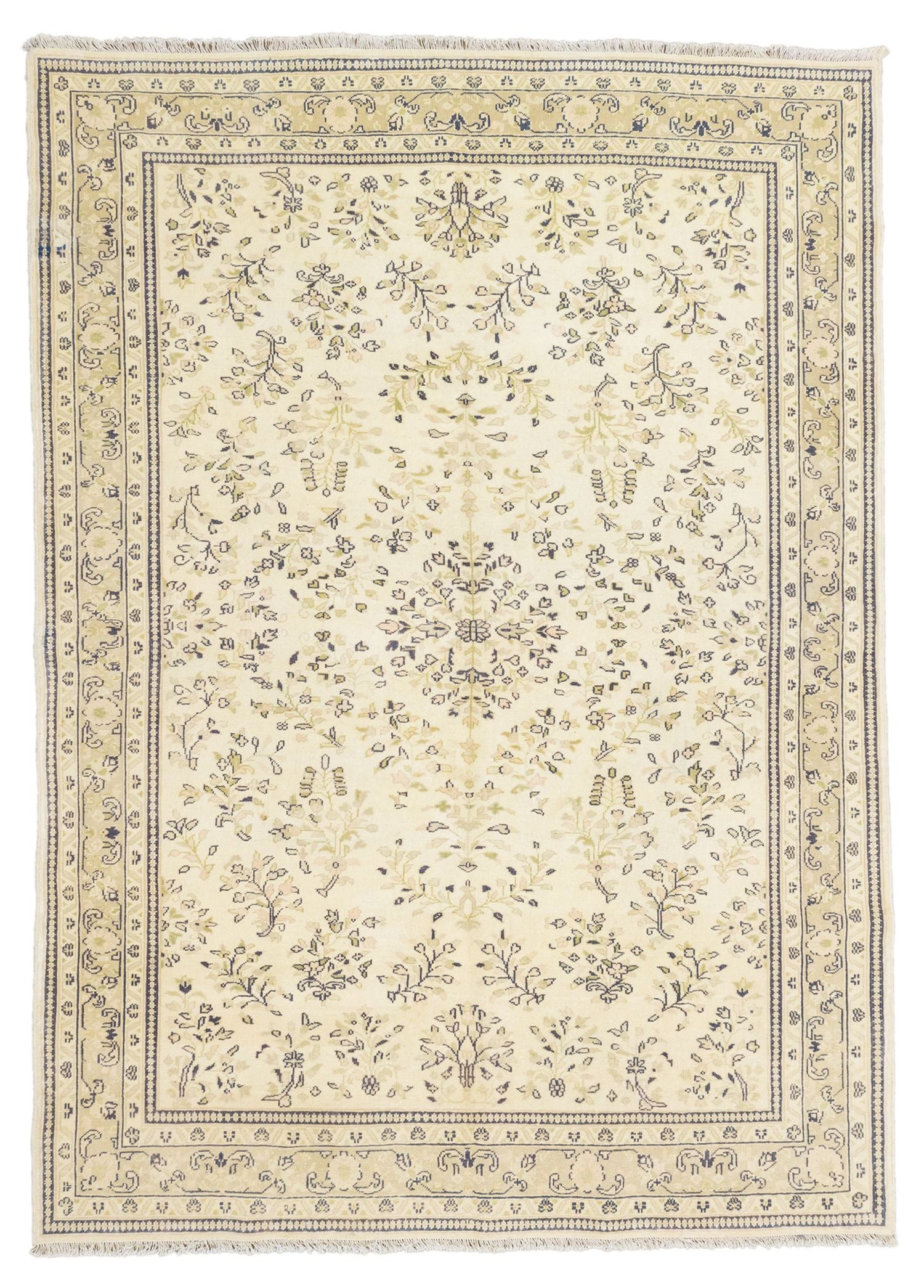 Soho Antiq-Razavi Floral Desenli El Dokuma İran Halısı 183x257 Cm-Halı-1-Milagron.com