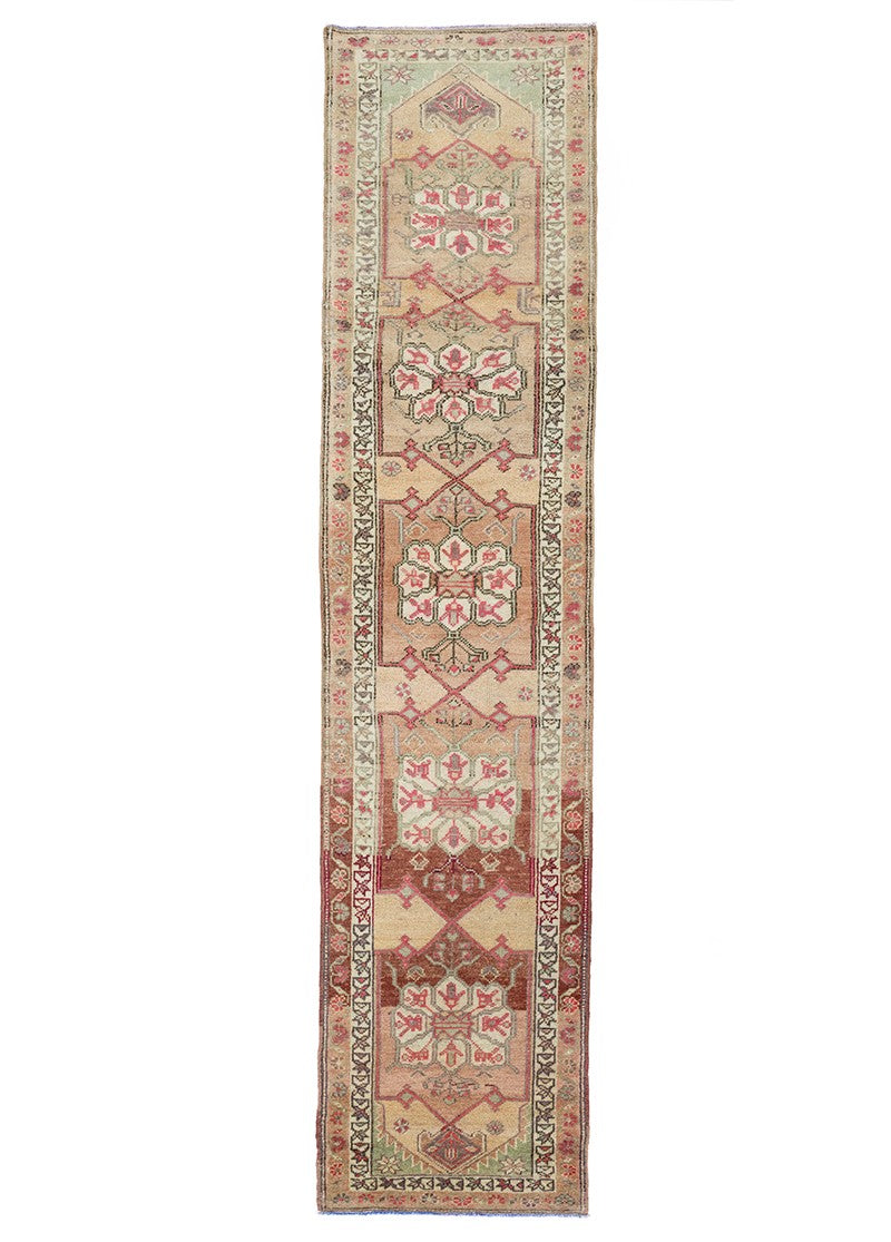 Soho Antiq-Riya Su Yolu Desenli El Dokuma Yolluk 88x389 Cm-Halı-1-Milagron.com