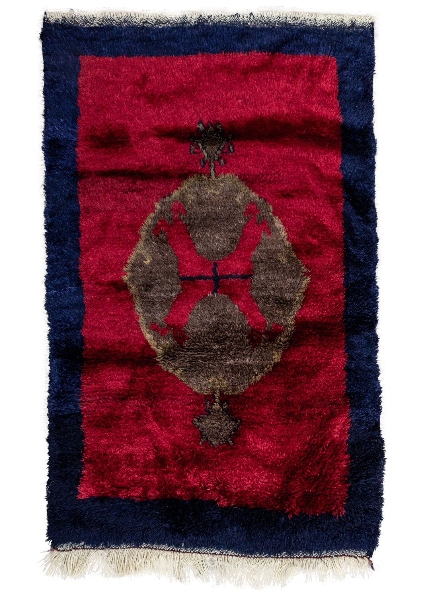 Soho Antiq-Ronte Shaggy Tarz İlkel Desenli Halı 108x172 Cm-Halı-1-Milagron.com