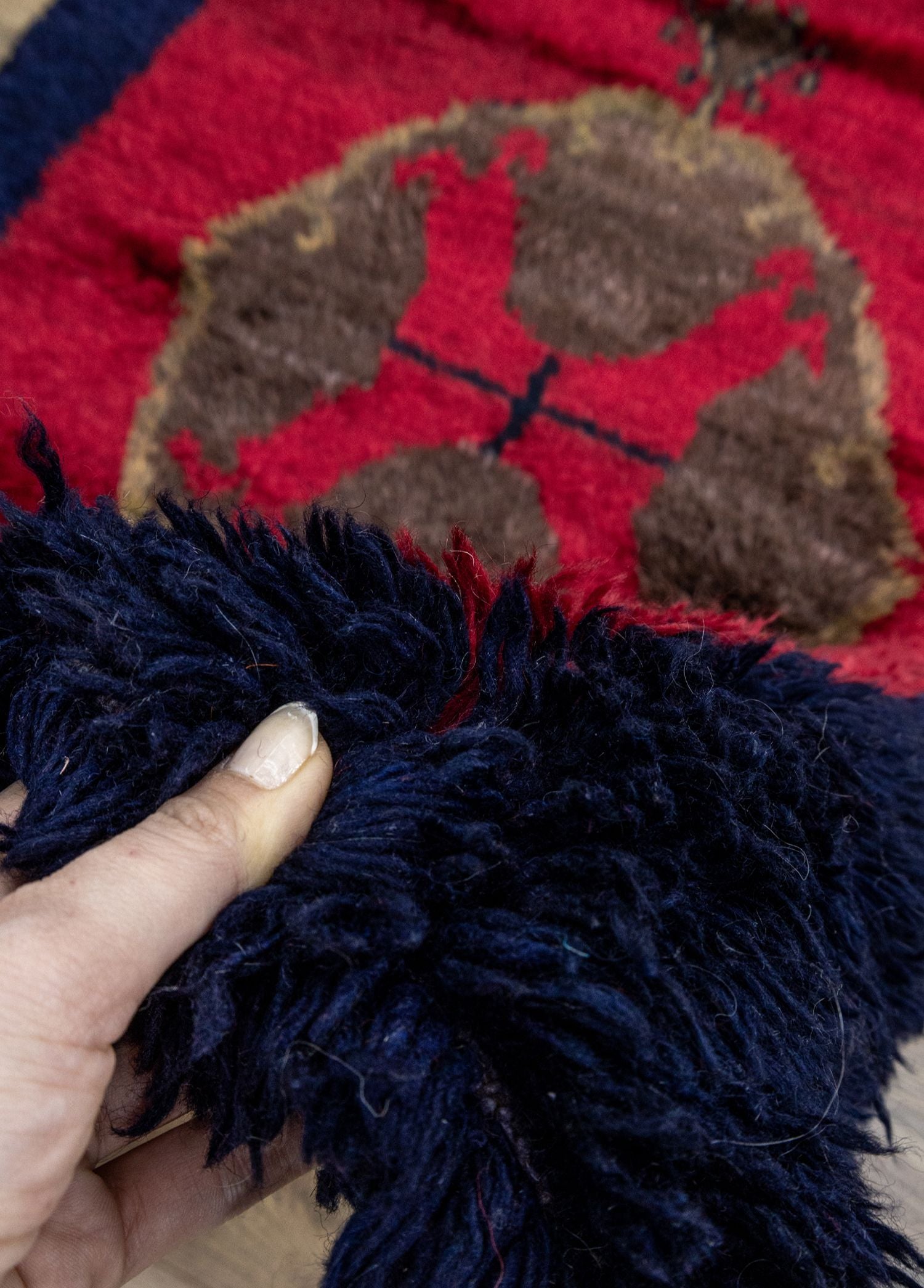 Soho Antiq-Ronte Shaggy Tarz İlkel Desenli Halı 108x172 Cm-Halı-3-Milagron.com