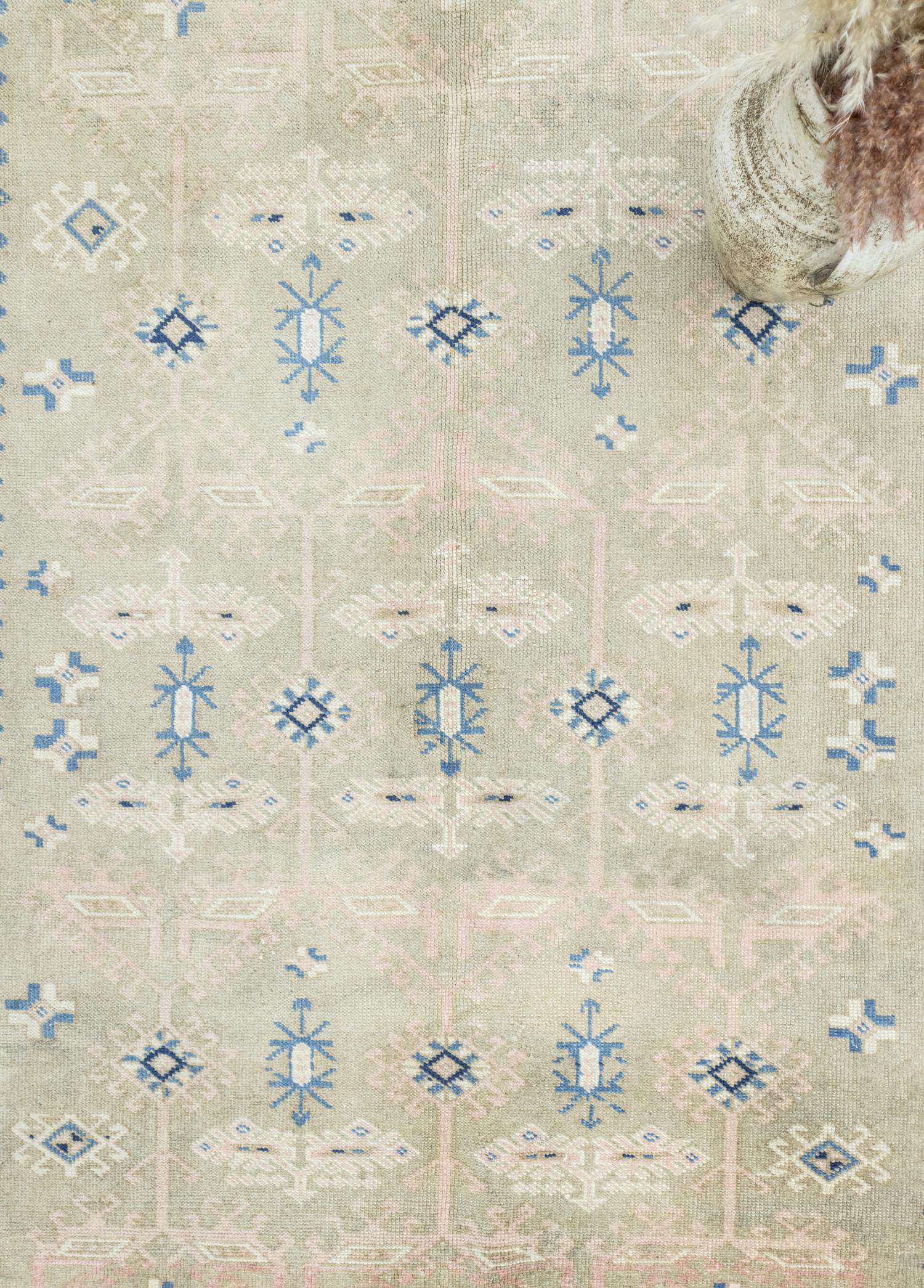 Soho Antiq-Samir Rustik Tasarımlı El Dokuma Yün Halı 198x292 Cm-Halı-3-Milagron.com