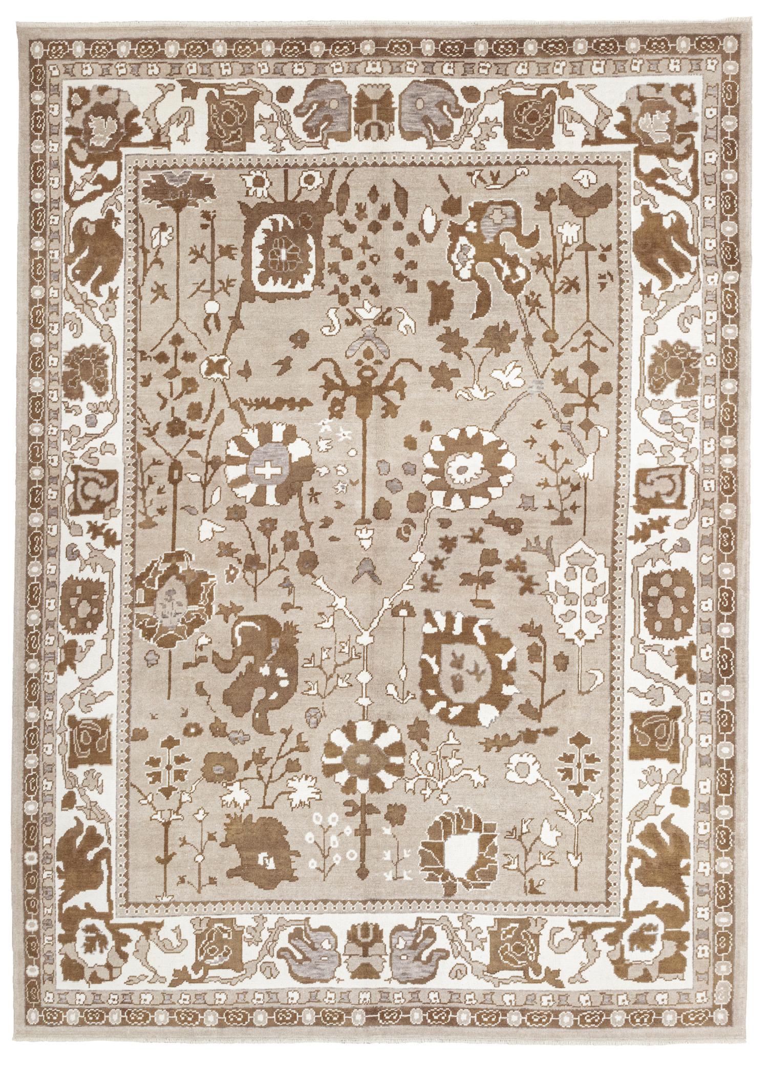 Soho Antiq-Sani El Dokuma Yün Büyük Uşak Halısı 316x436 Cm-Halı-1-Milagron.com