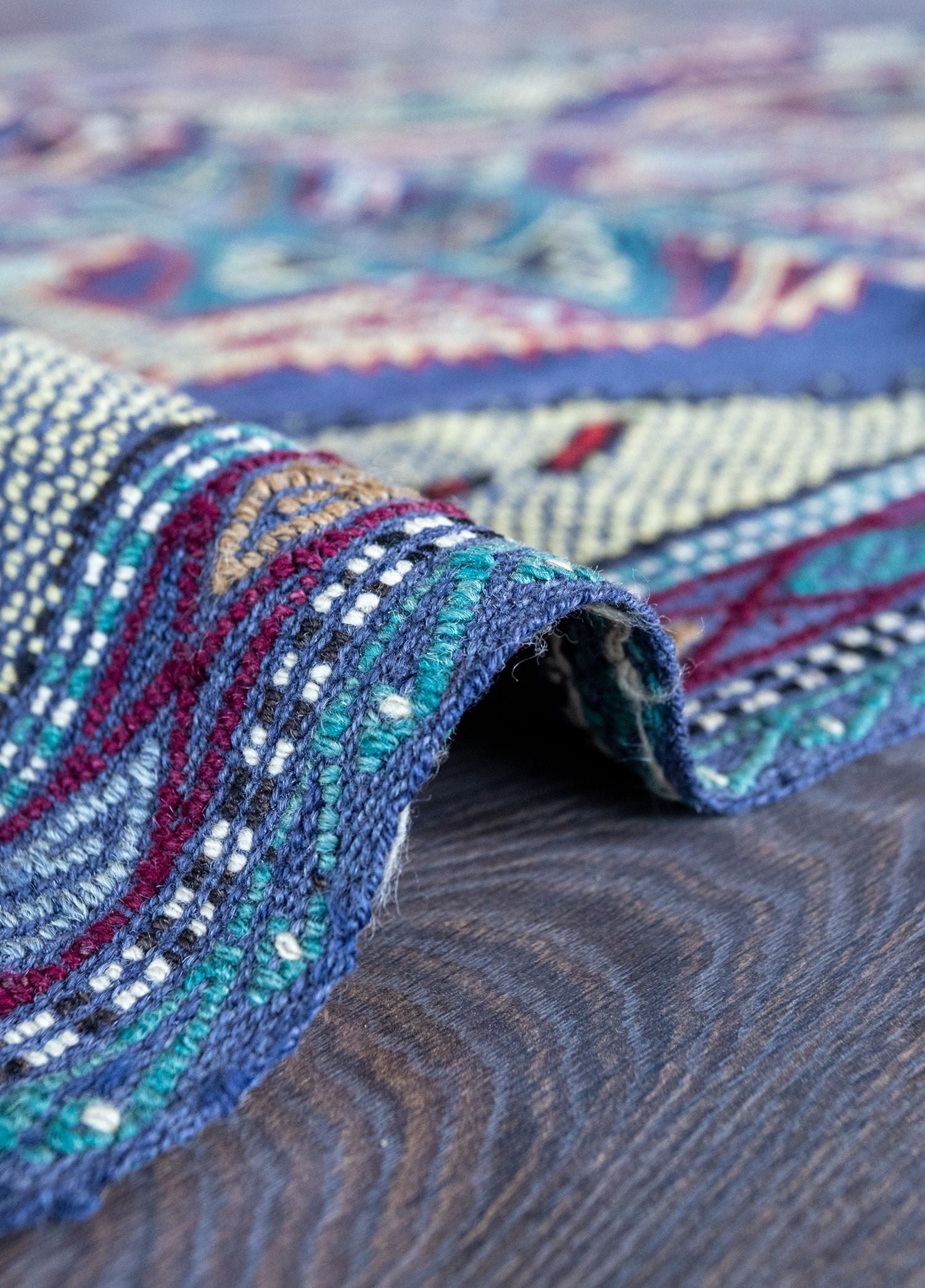 Soho Antiq-Sara Yıldız Desenli El Dokuma Cicim Yün Kilim 134x178 Cm-Halı-5-Milagron.com