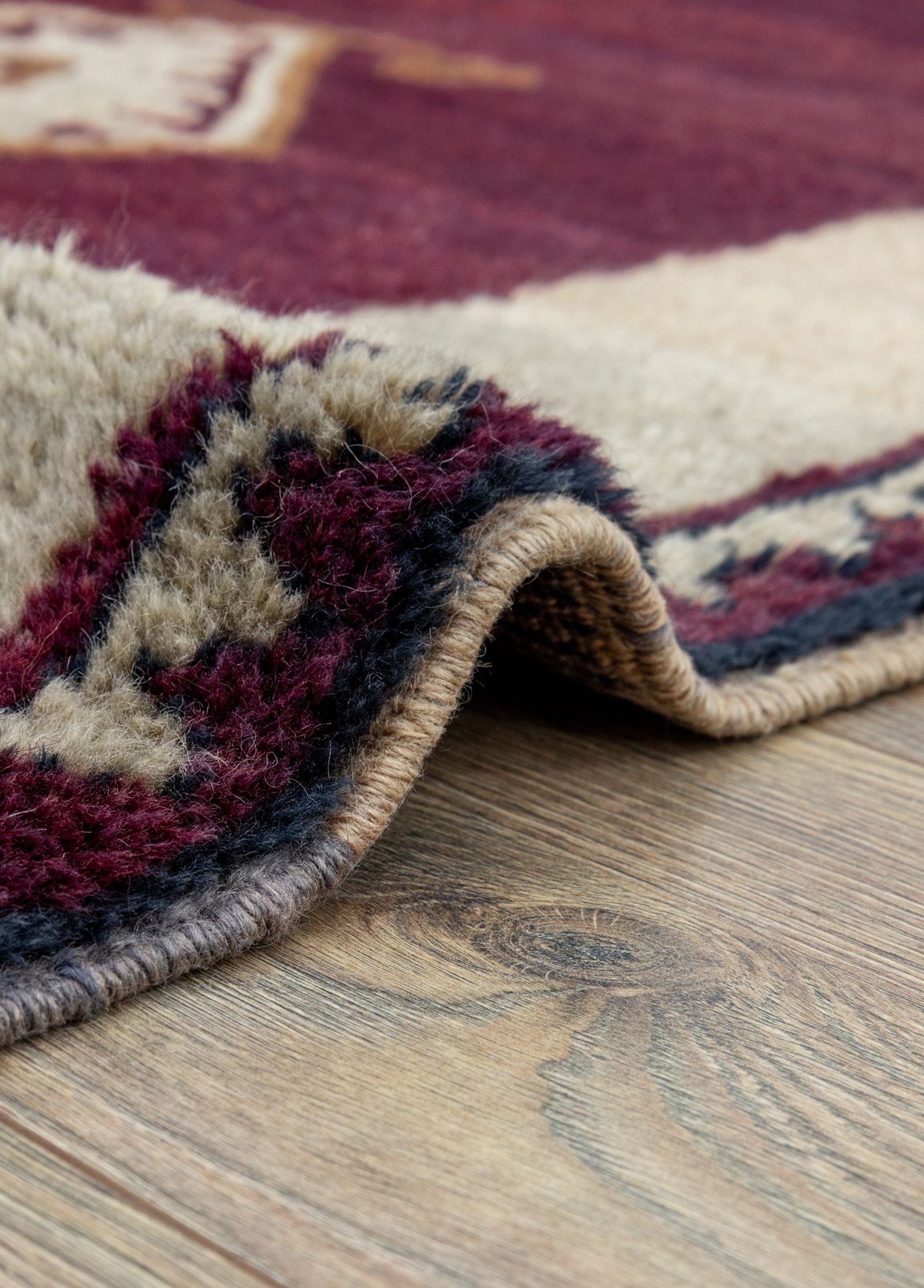 Soho Antiq-Selvan İlkel Desenli Shaggy Tarz Halı 119x164 Cm-Halı-5-Milagron.com