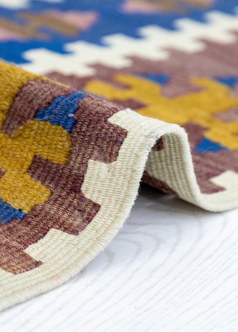 Soho Antiq-Simenit Vintage Rustik Mihraplı Yün Kilim 113x183 Cm-Halı-4-Milagron.com