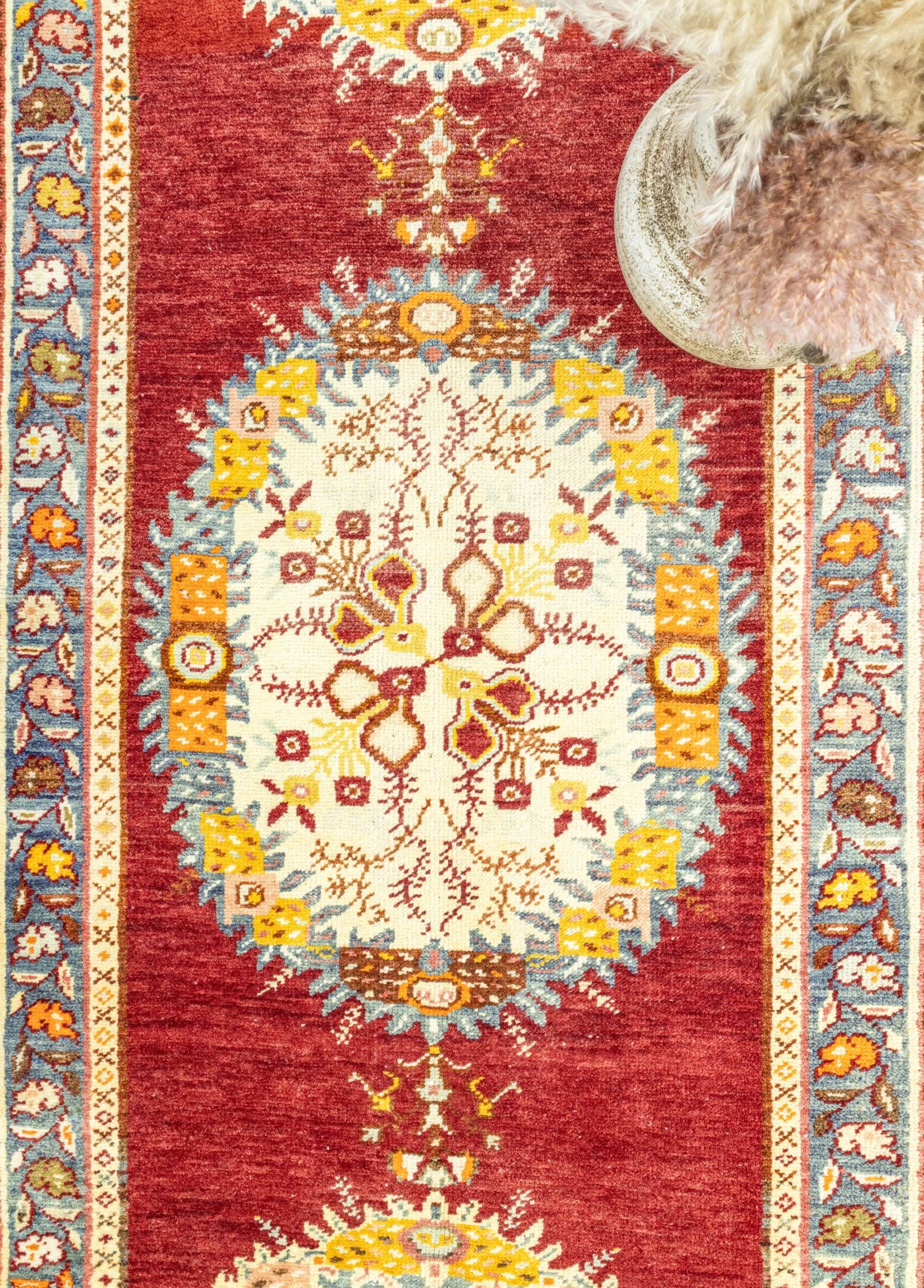 Soho Antiq-Soma El Dokuma Denizli Güney Yolluk 102x387 Cm-Halı-3-Milagron.com