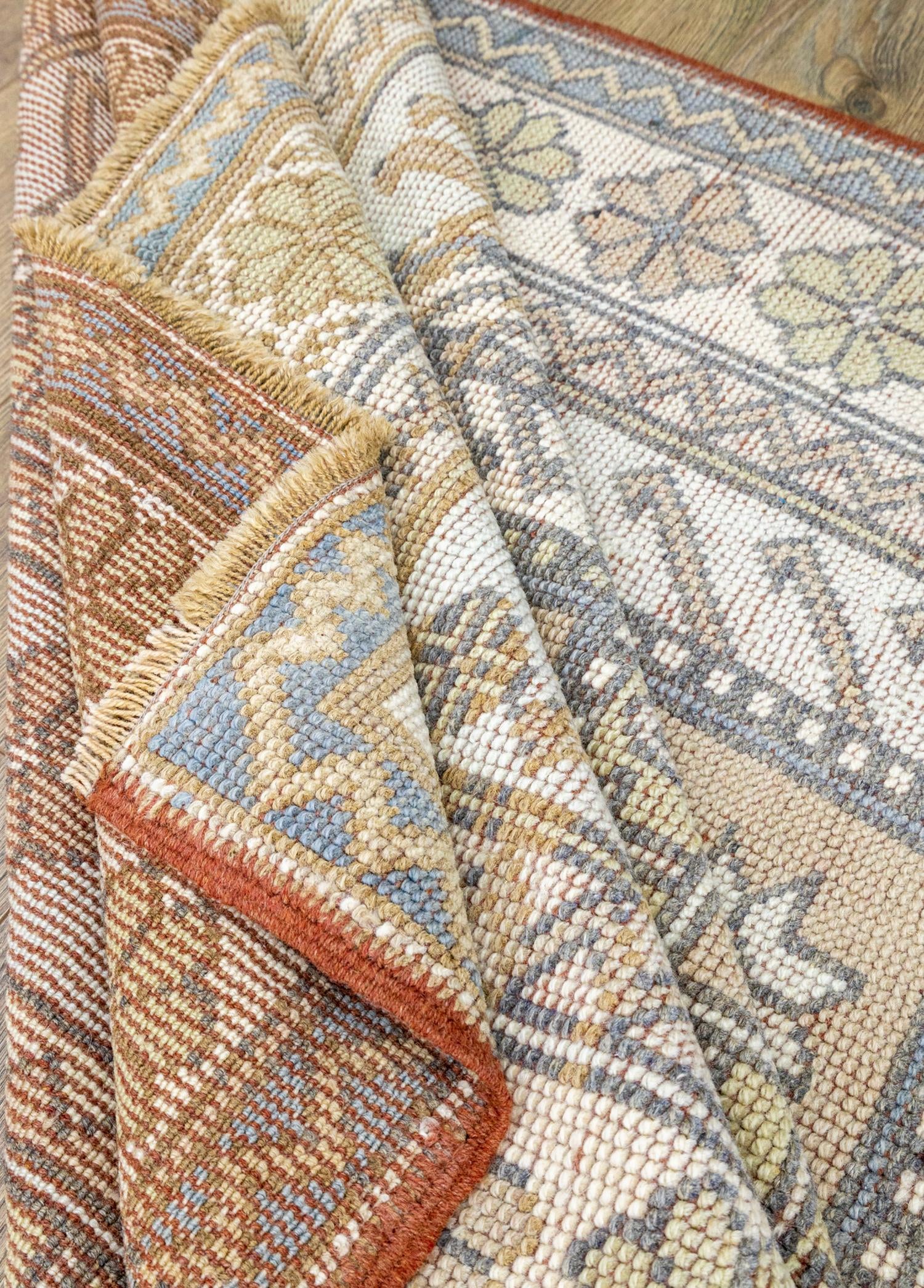 Soho Antiq-Sukhrat İlkel Motifli El Dokuması Yün Halı 141x243 Cm-Halı-6-Milagron.com