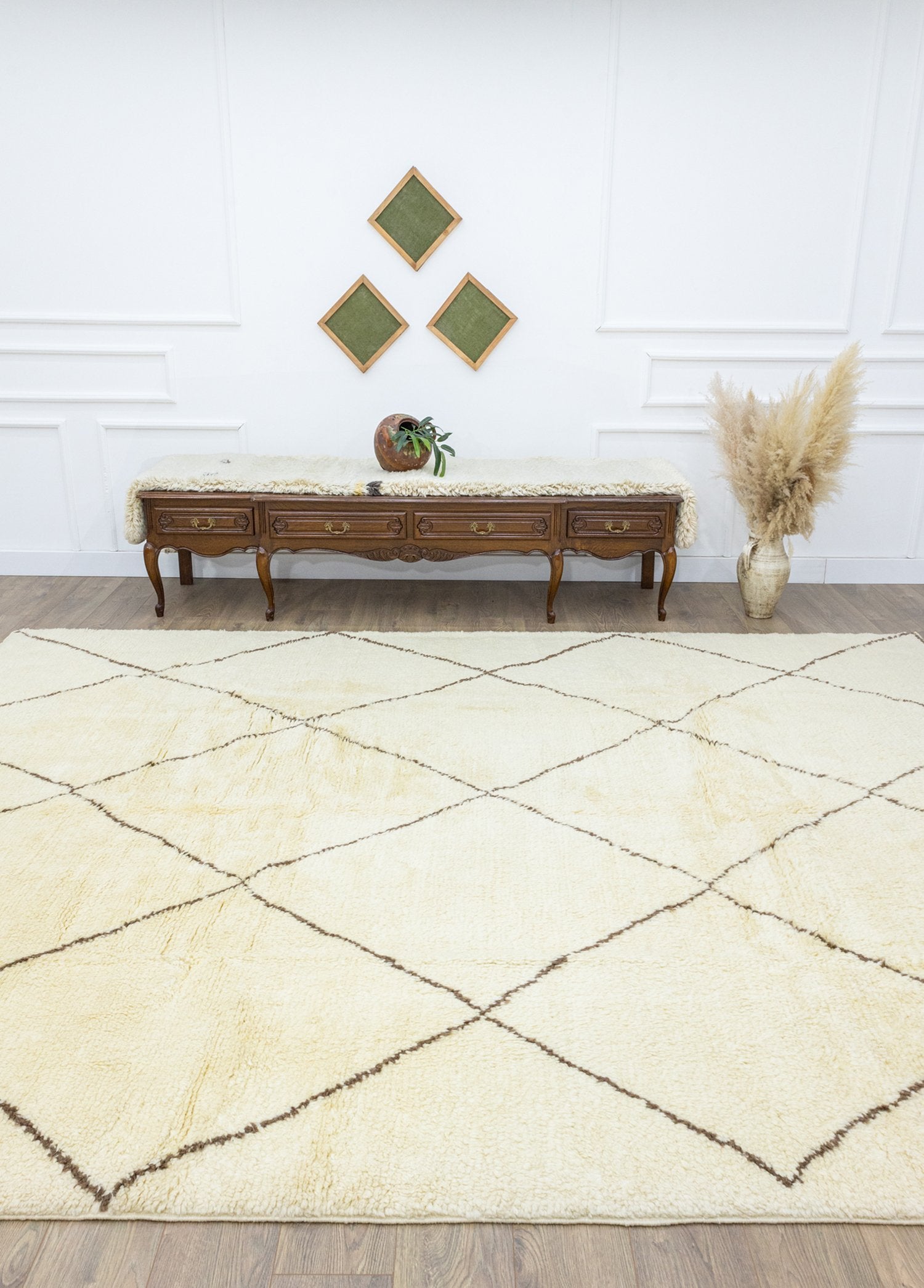 Soho Antiq-Tanca El Dokuması Morocco Tarzı Yün Halı 276x378 Cm-Halı-2-Milagron.com