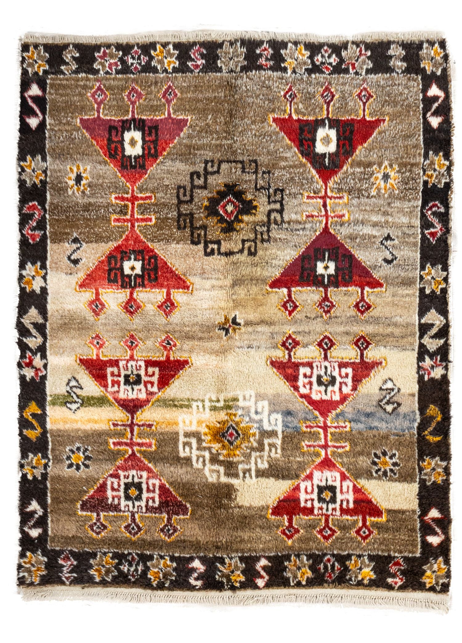 Soho Antiq-Tapio Abrajlı El Dokuma Tülü Halı 151x183 Cm-Halı-1-Milagron.com