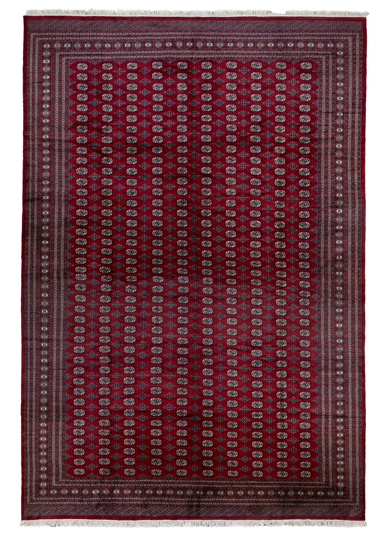 Soho Antiq-Tılla Geleneksel Türkmen Desenli El Dokuma Türkmen Halısı 365x555 Cm-Halı-1-Milagron.com
