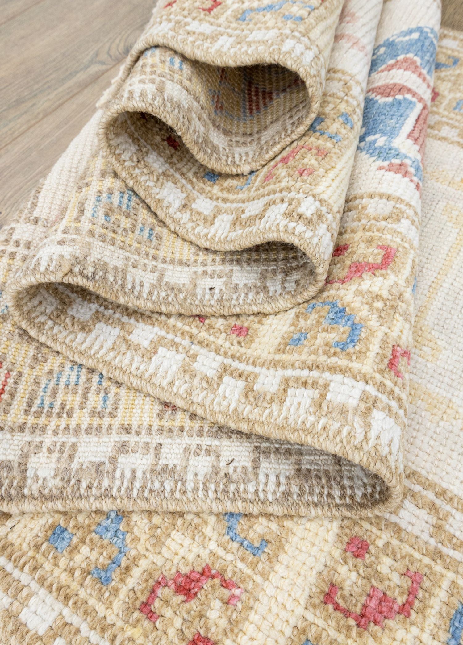 Soho Antiq-Tıraz Bordür Desenli El Dokuma Uşak Yolluk 81x408 Cm-Halı-6-Milagron.com