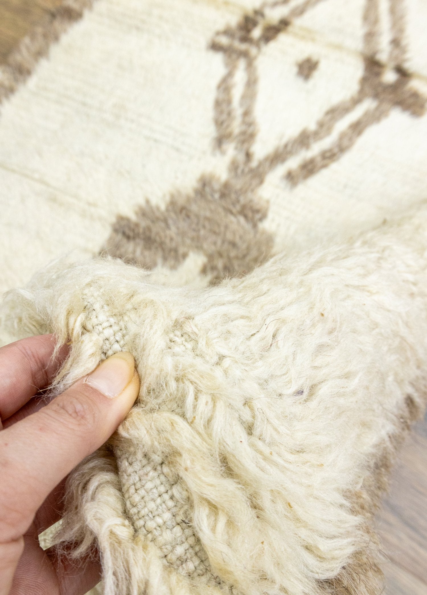 Soho Antiq-Tozgun İlkel Desenli El Dokuma Tülü Halı 95x191 Cm-Halı-4-Milagron.com