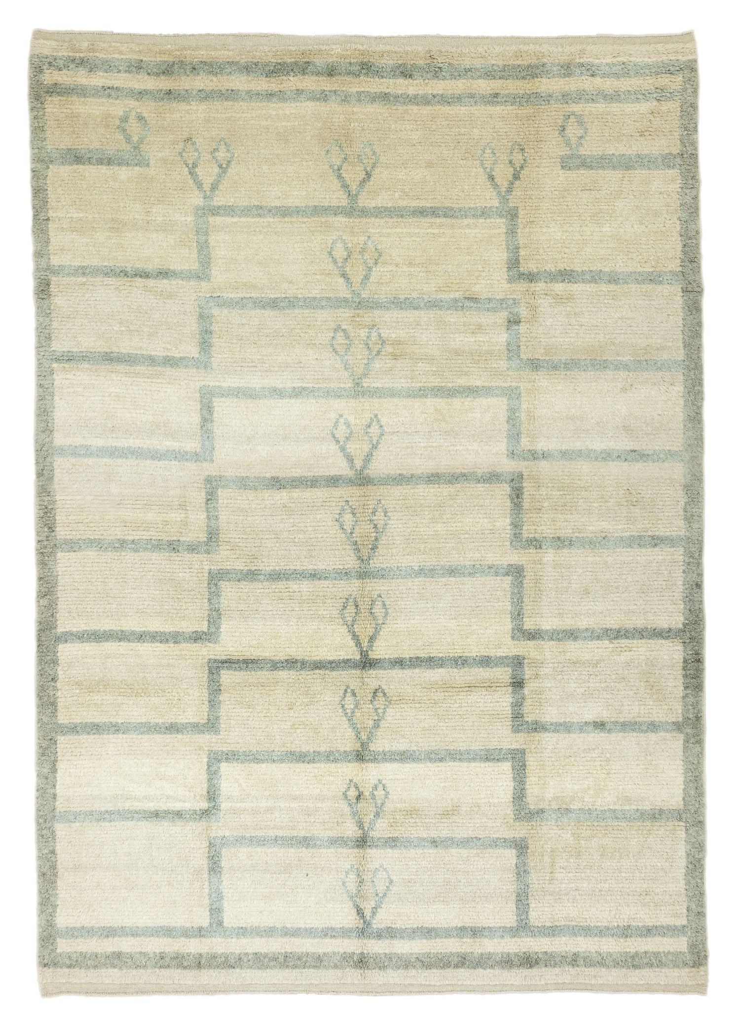 Soho Antiq-Vales İlkel Desenli Yün Shaggy Halı 300x420 Cm-Halı-1-Milagron.com