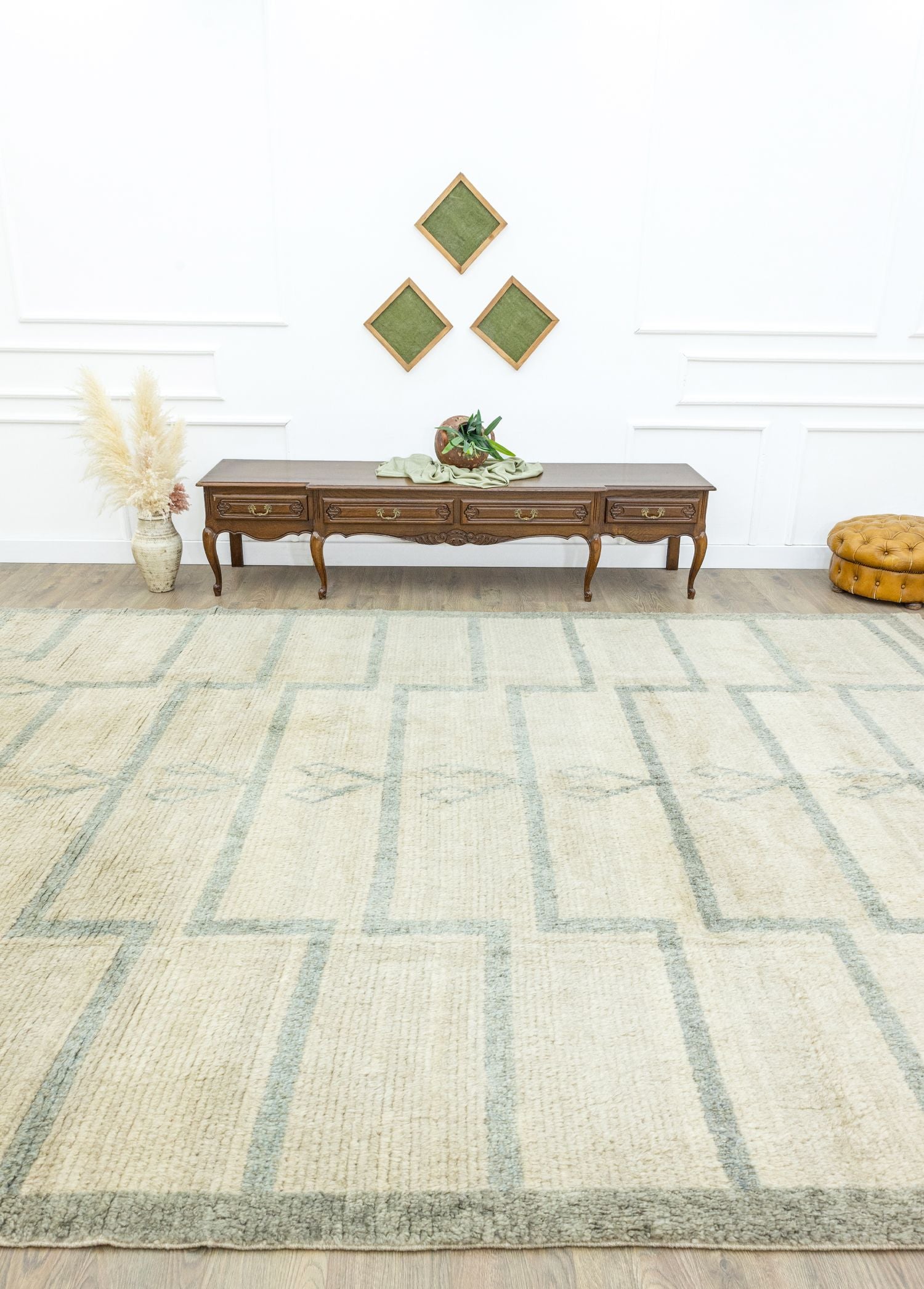 Soho Antiq-Vales İlkel Desenli Yün Shaggy Halı 300x420 Cm-Halı-2-Milagron.com